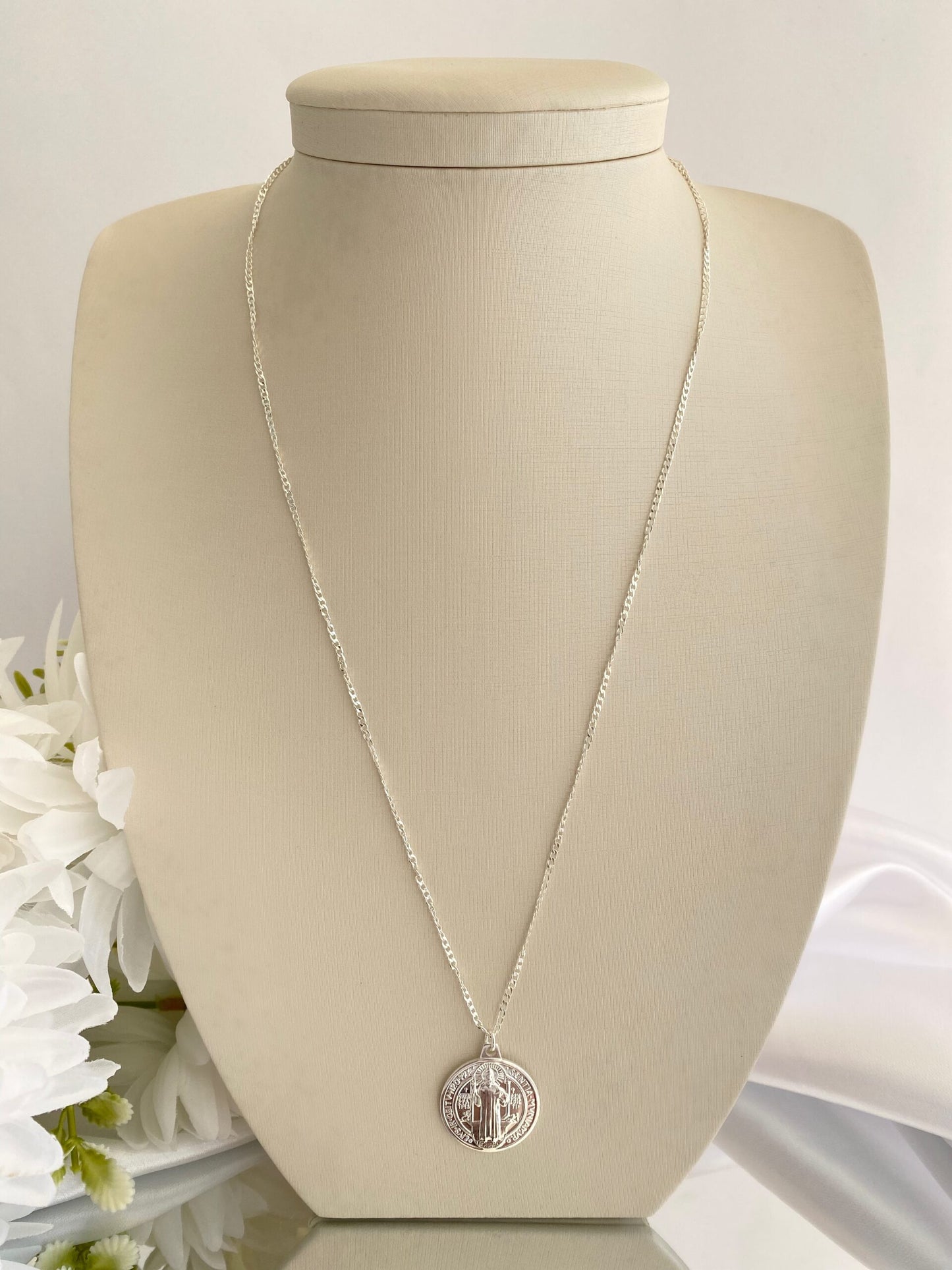 CORRENTE PRATA DE SÃO BENTO RADIANTE