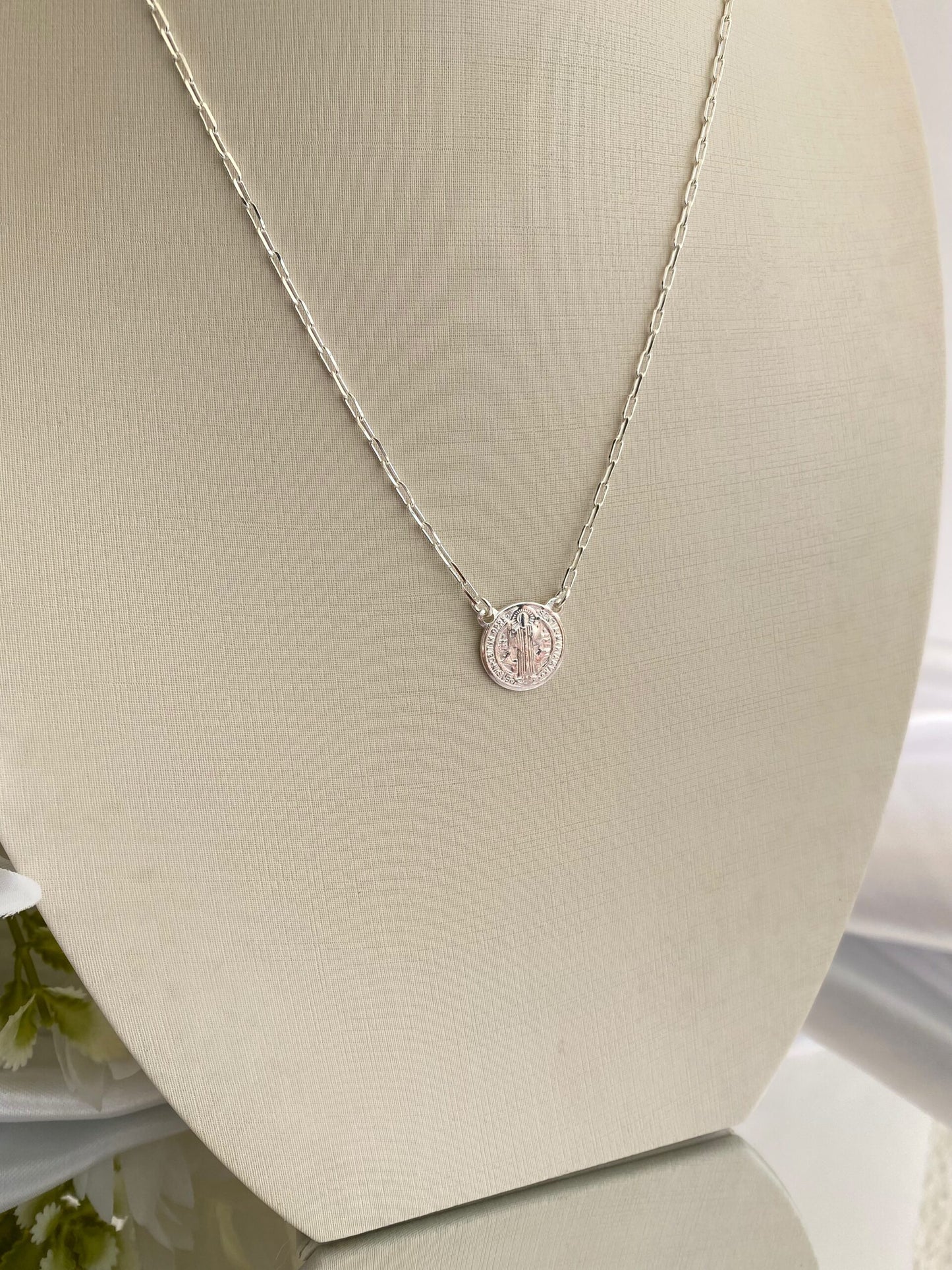 COLAR PRATA DE SÃO BENTO