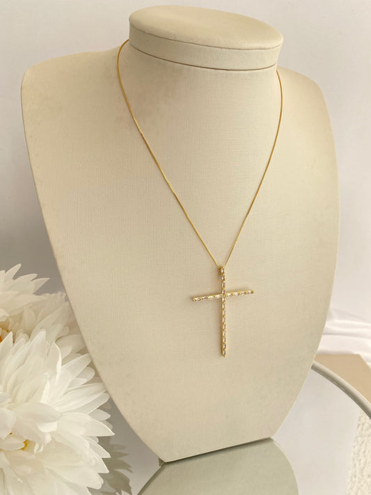 GARGANTILHA CRUZ CRISTAL