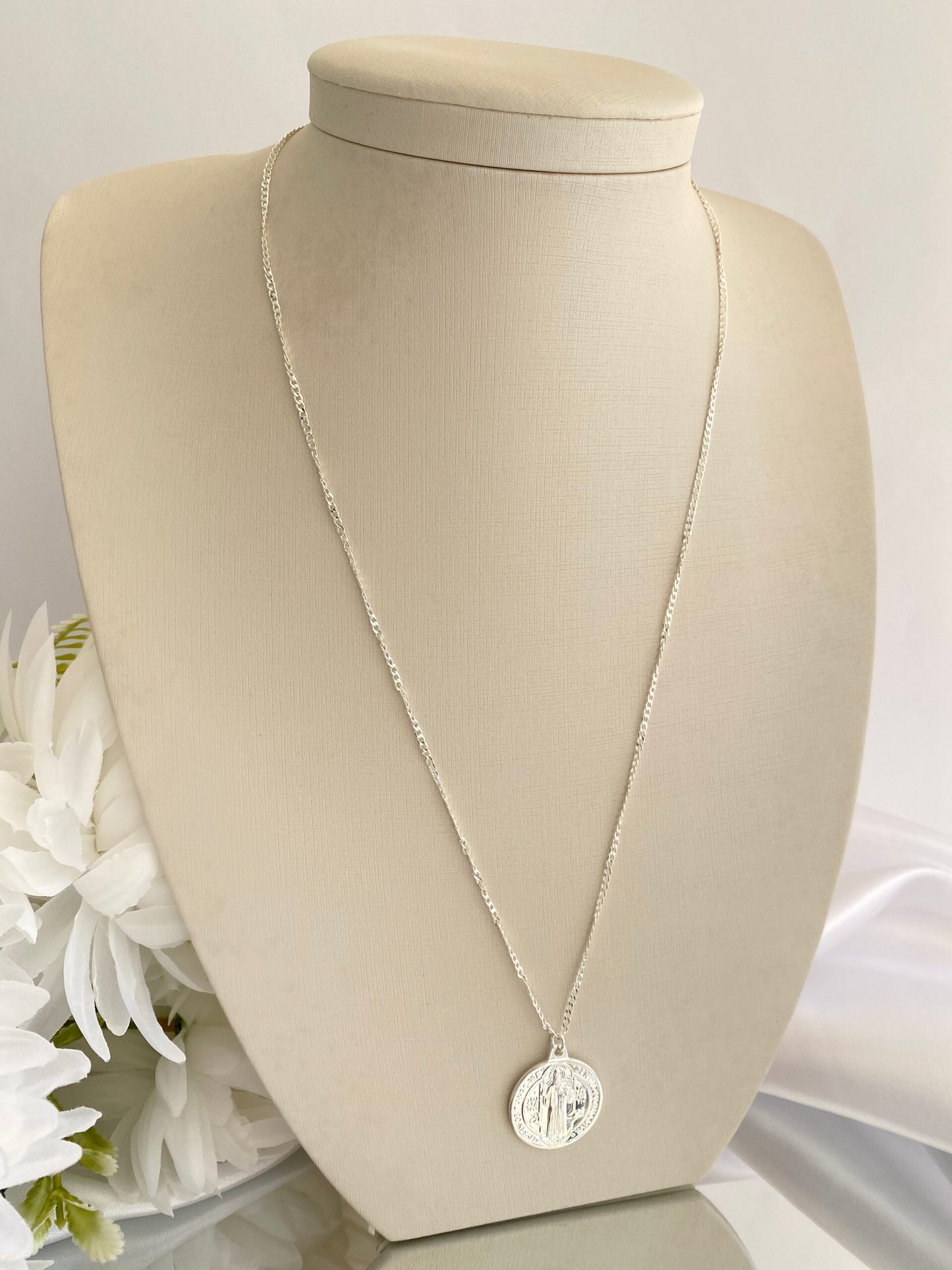 CORRENTE PRATA DE SÃO BENTO RADIANTE