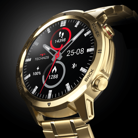 SMART WATCH TECHNOS CONNECT SPORTS CALL DOURADO