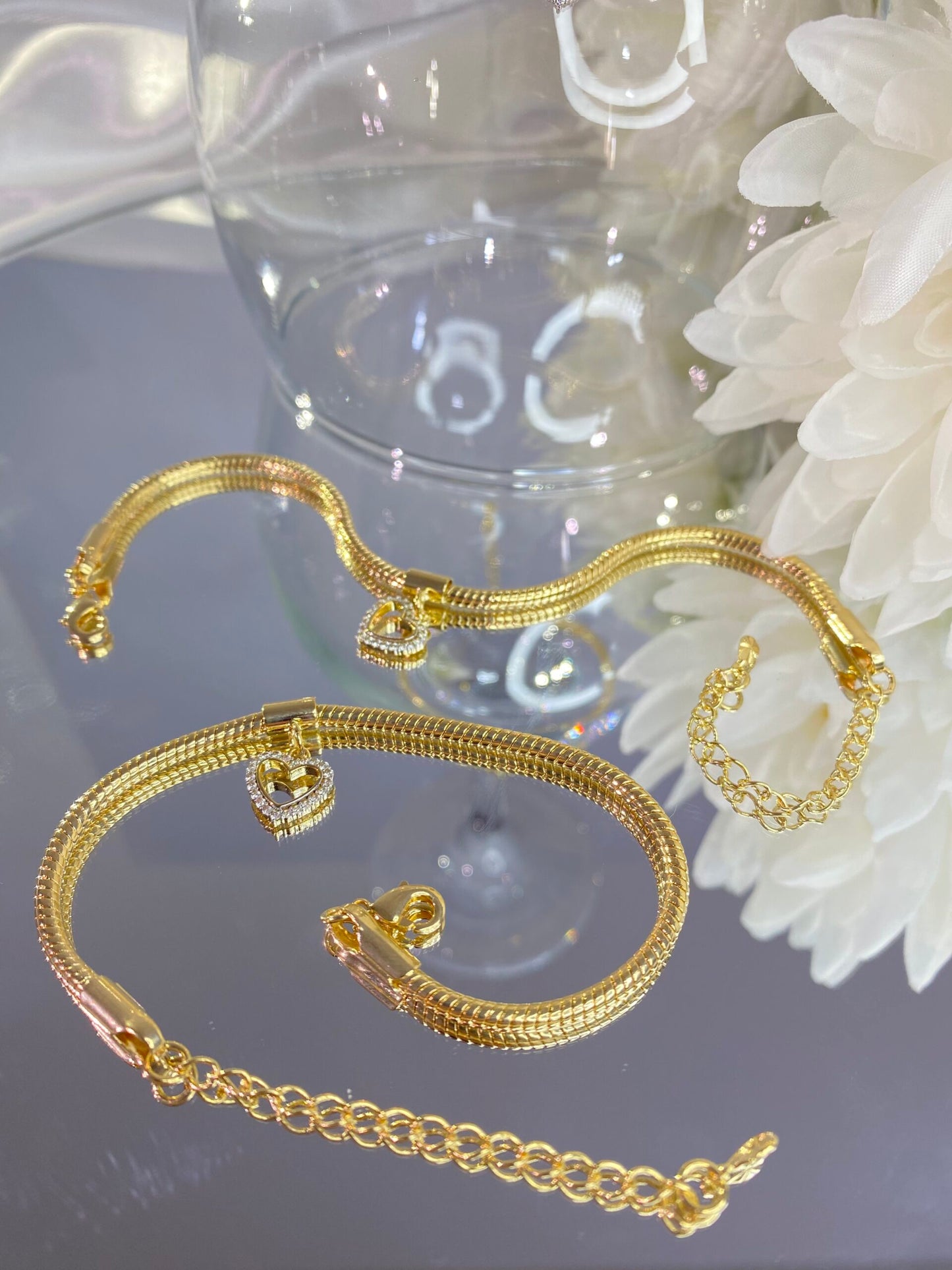 PULSEIRA PONTO DE CORAÇÃO CRAVEJADO