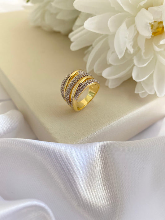 ANEL TRILHO DE CRISTAIS