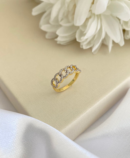 ANEL TRAMA CELESTE CRAVEJADO