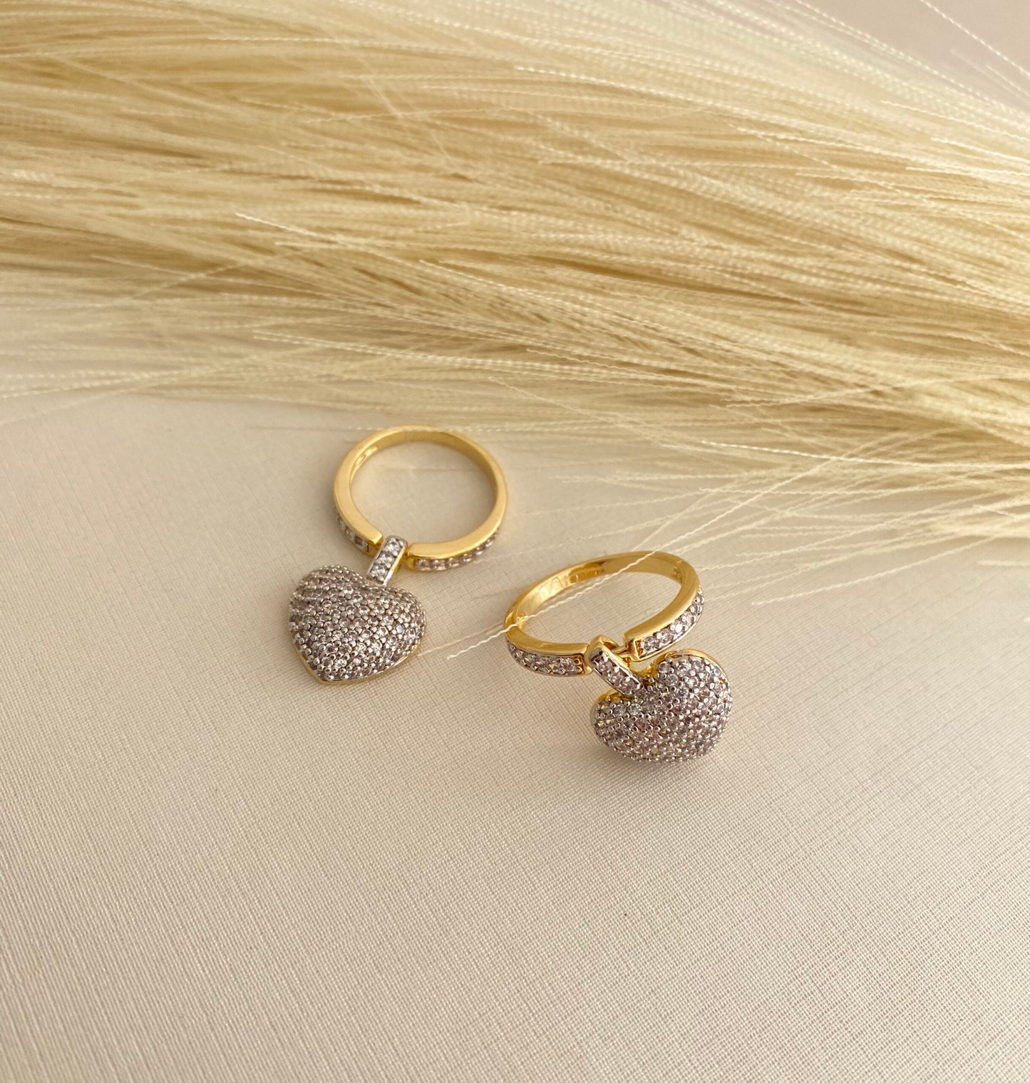 ANEL CORAÇÃO IMPERIAL CRAVEJADO