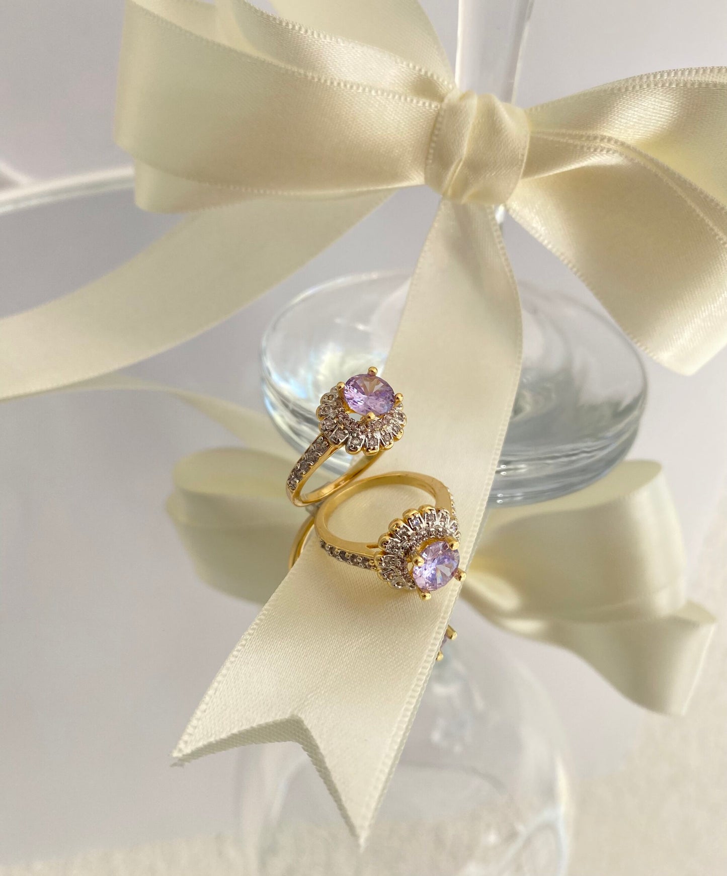 ANEL AURA AMETHYSTA CRAVEJADO