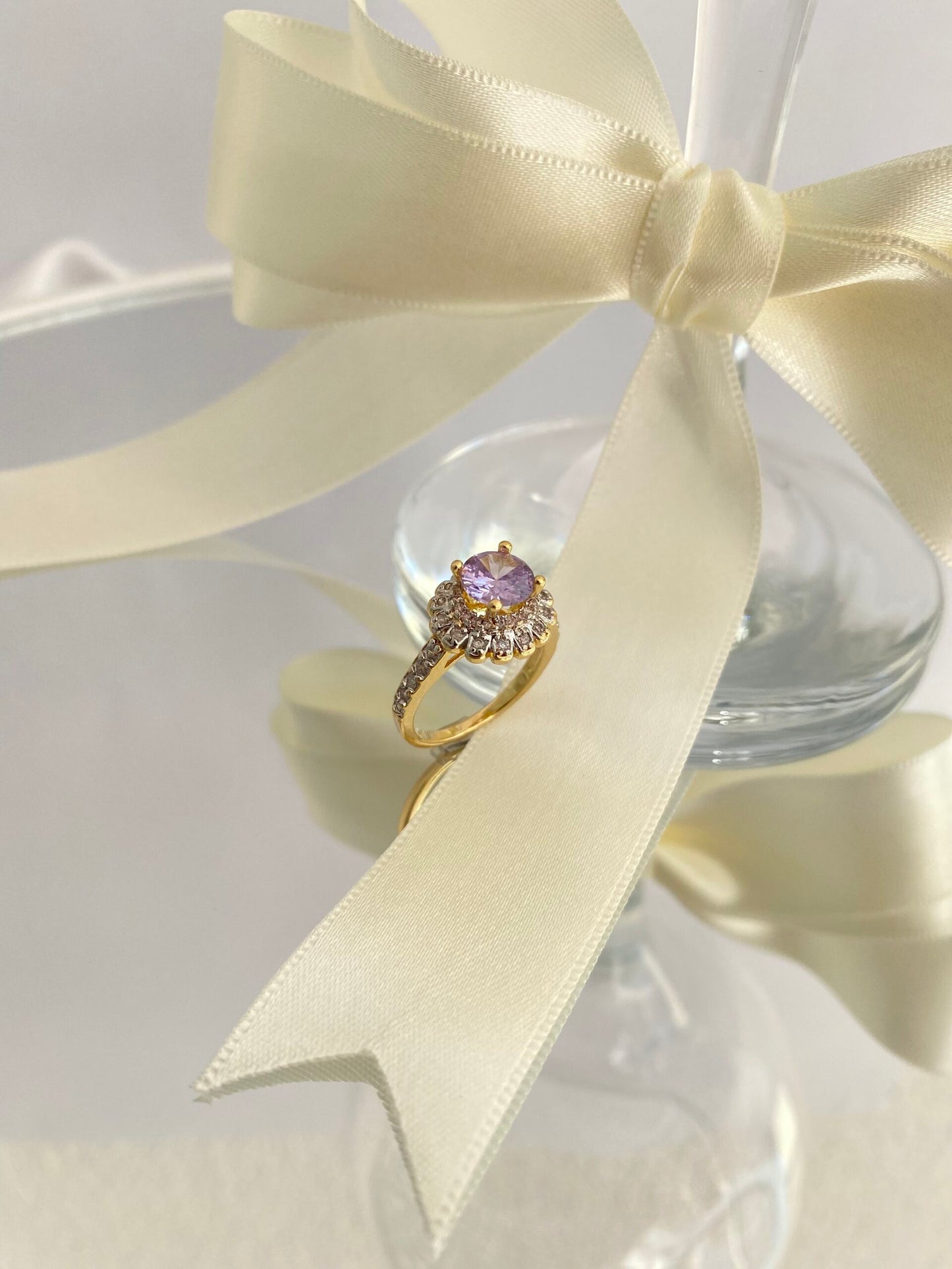 ANEL AURA AMETHYSTA CRAVEJADO