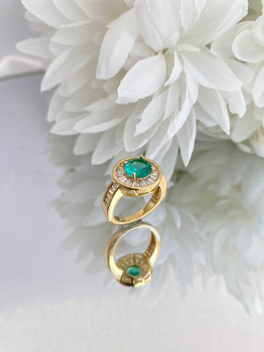 ANEL PEDRA VERDE IMPERIAL