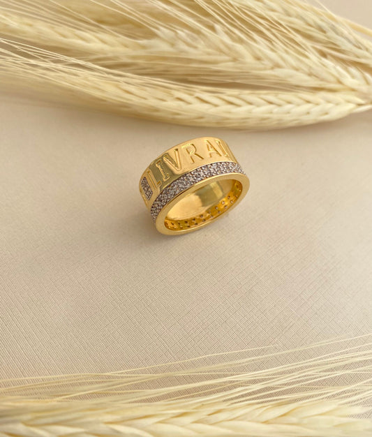 ANEL LIVRE DO MAL AMÉM CRAVEJADO