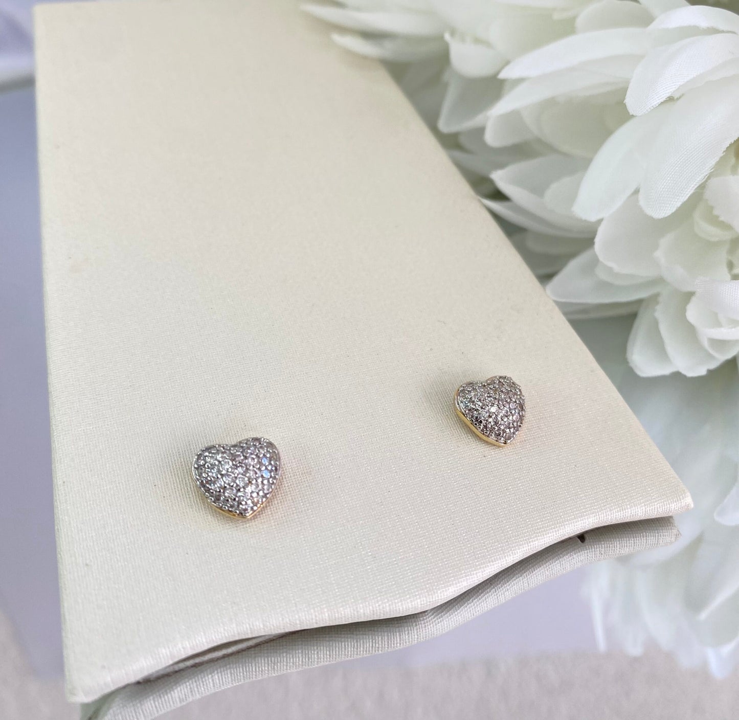 CONJUNTO CORAÇÃO CRISTAL CRAVEJADO