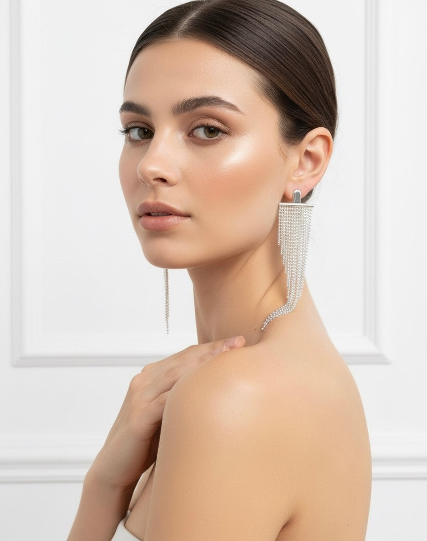 BRINCO CASCATA BANHADO A PRATA