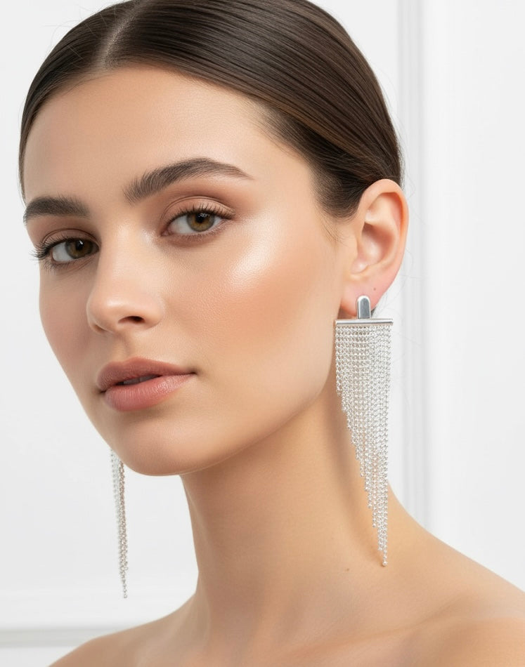 BRINCO CASCATA BANHADO A PRATA