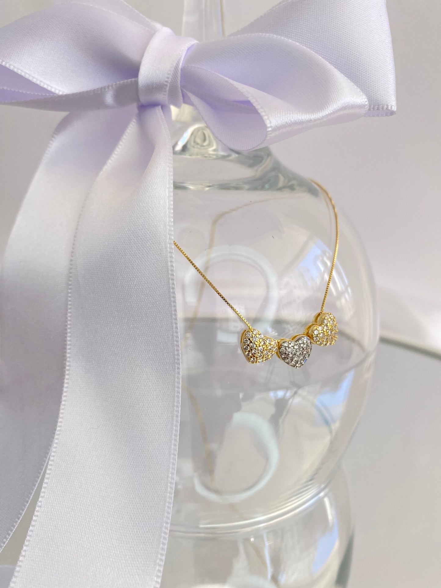 CONJUNTO TRIO CORAÇÃO CRAVEJADO