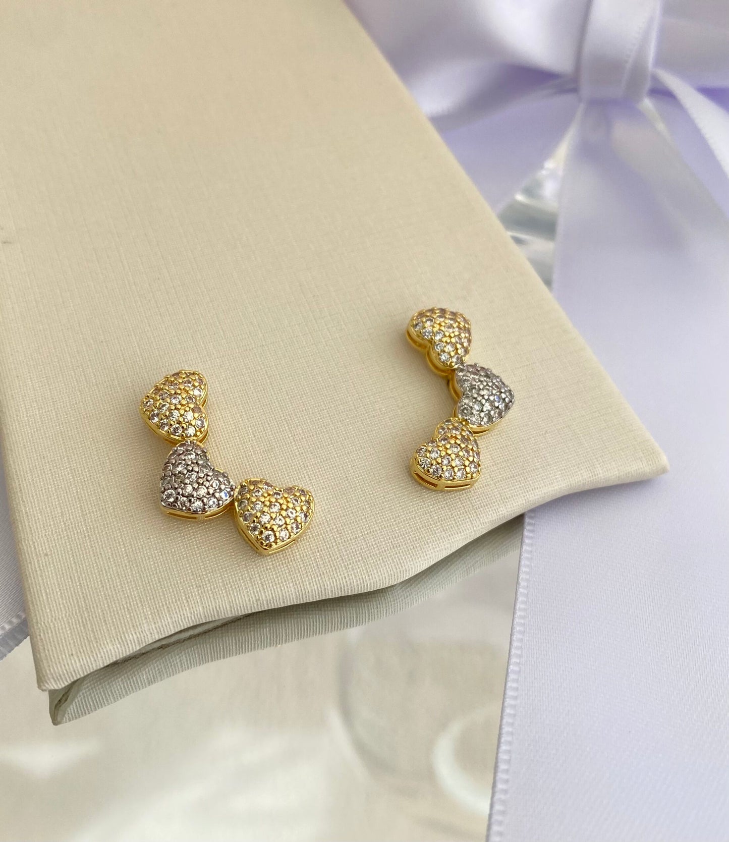 CONJUNTO TRIO CORAÇÃO CRAVEJADO