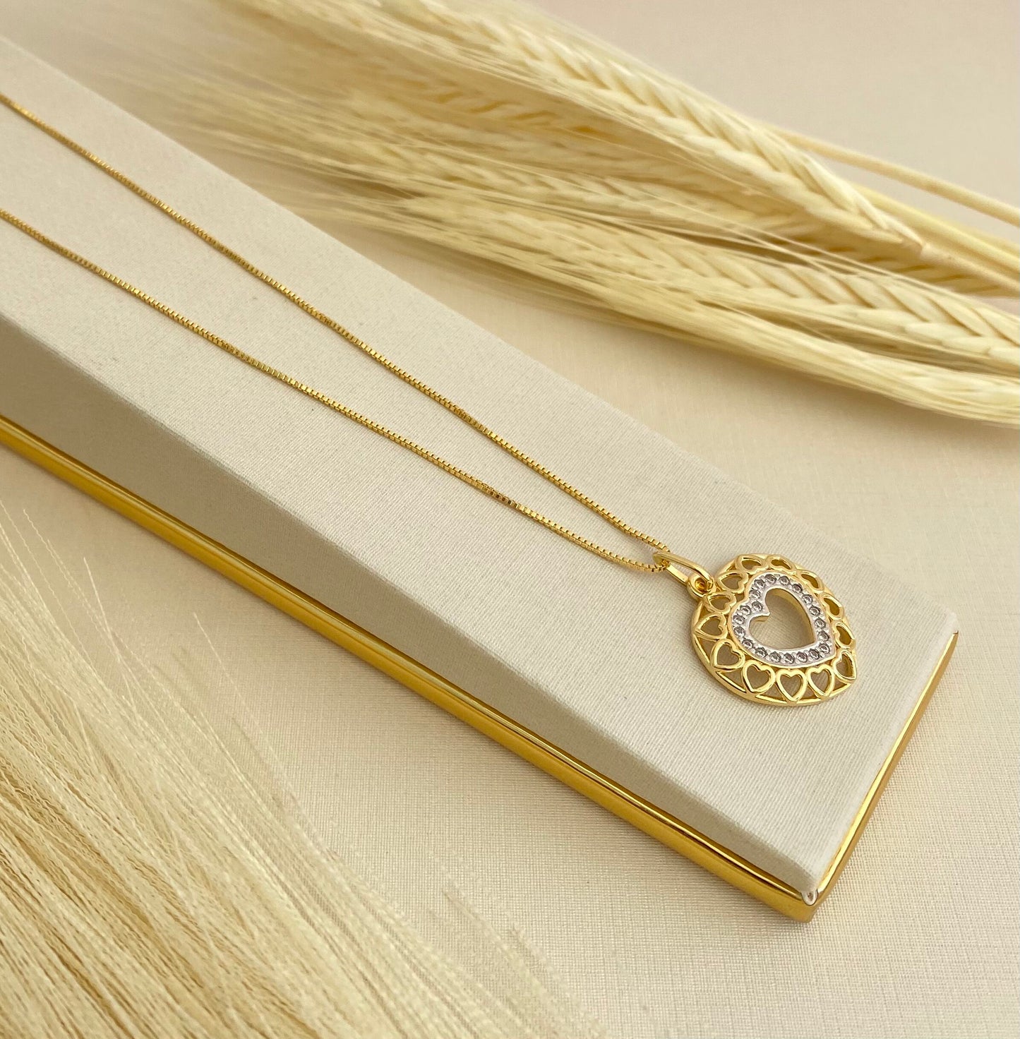 CONJUNTO CORAÇÃO MICRO CRISTAL