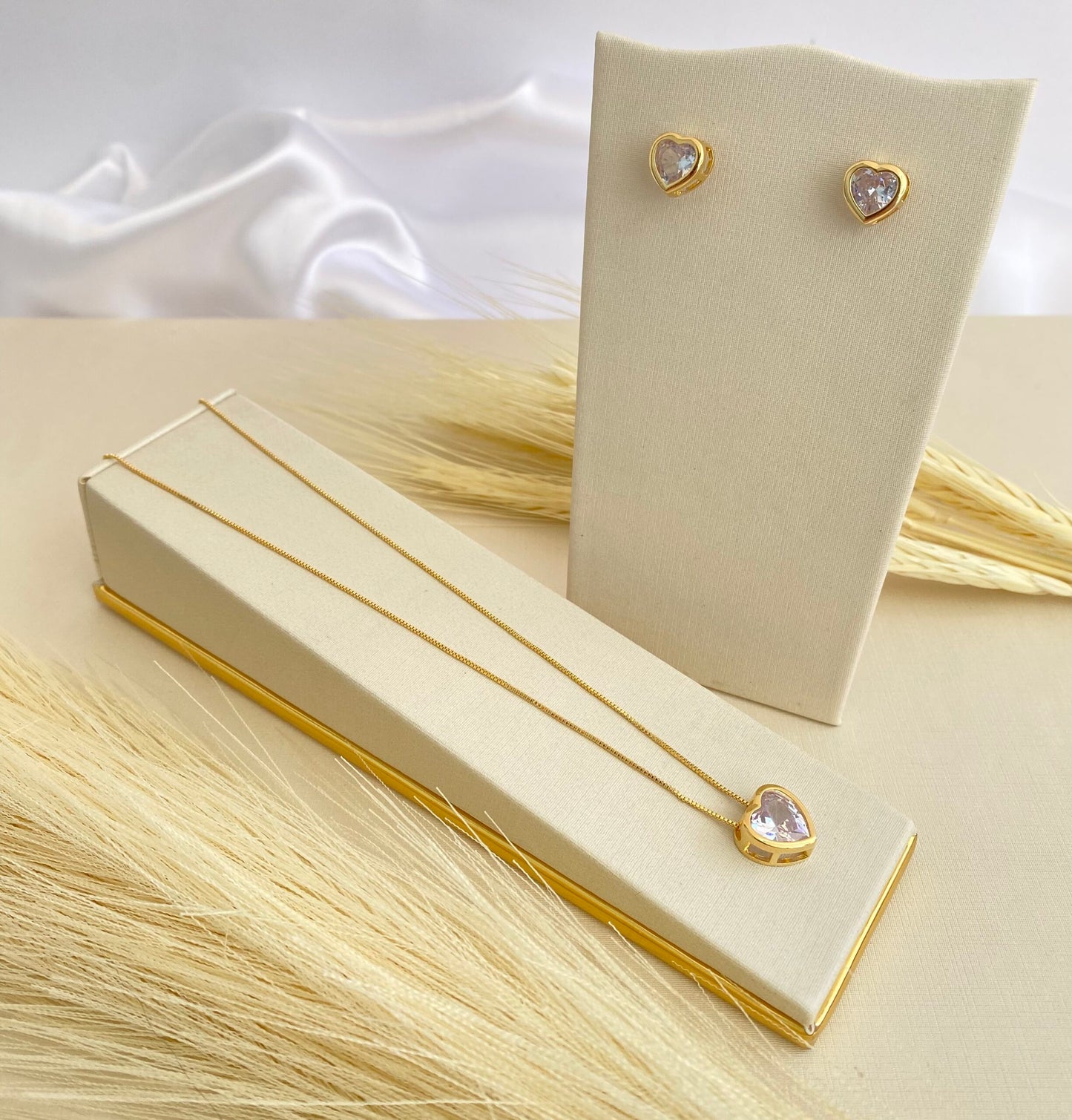 CONJUNTO CORAÇÃO CRISTAL