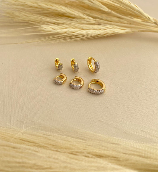 BRINCO TRIO DE ARGOLA CRISTAL