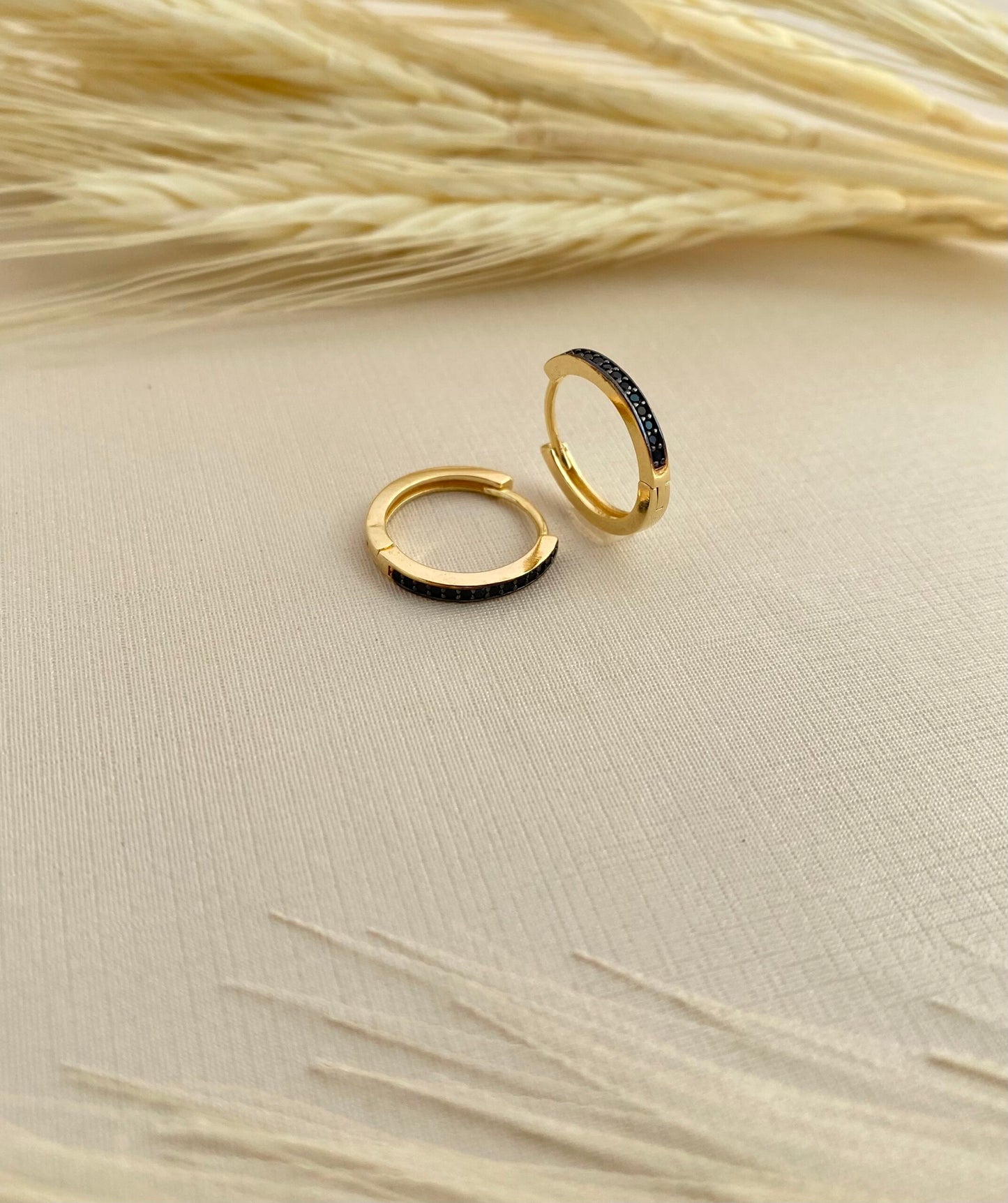 BRINCO TRIO FINO CRAVEJADO PRETO