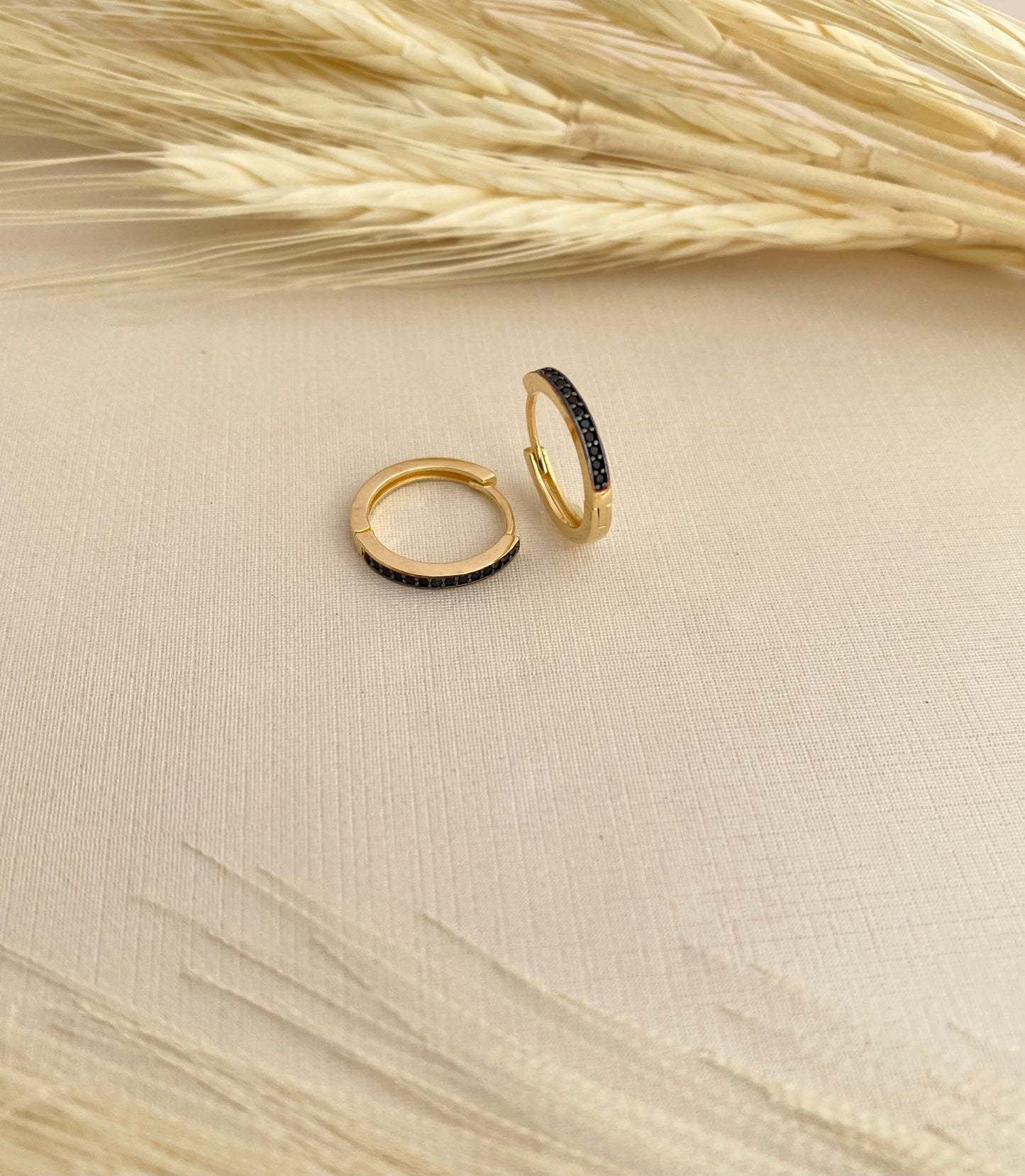 BRINCO TRIO FINO CRAVEJADO PRETO