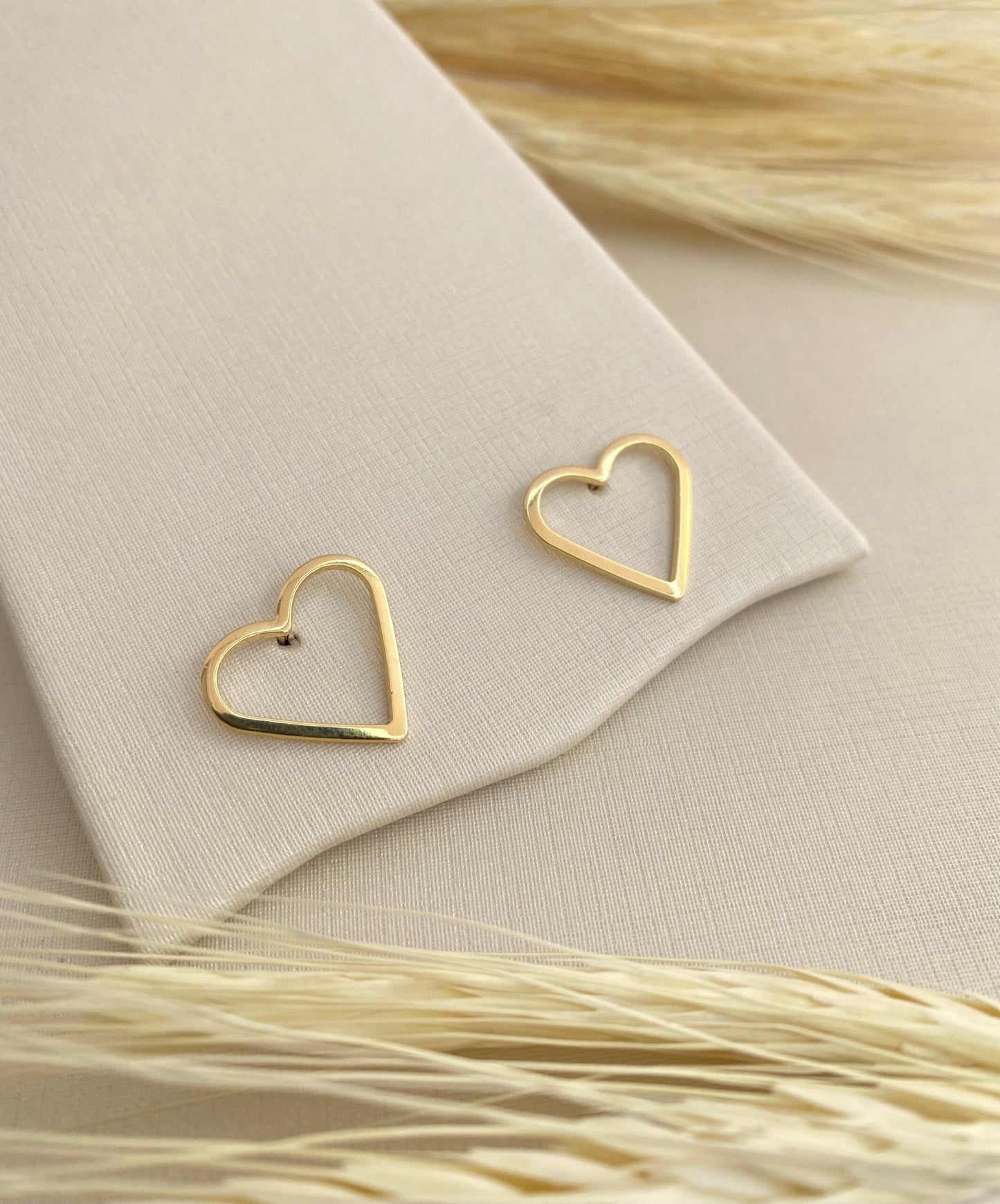 TRIO BRINCO CORAÇÃO VAZADO