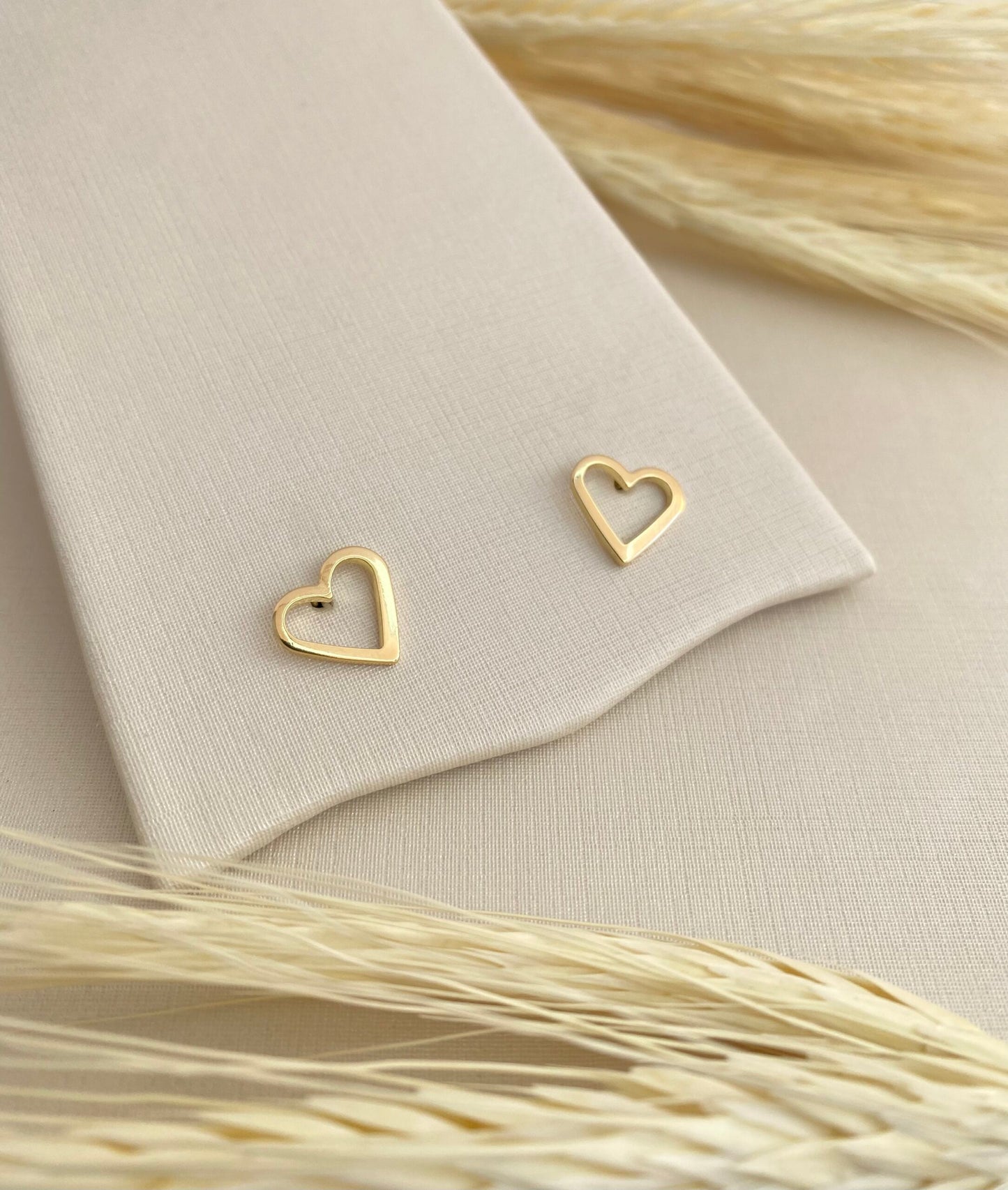 TRIO BRINCO CORAÇÃO VAZADO