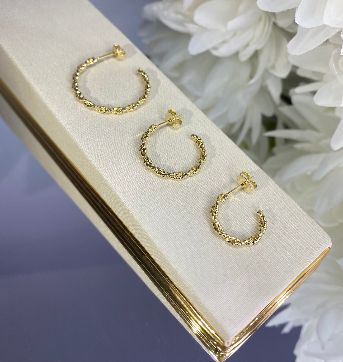 KIT DE BRINCOS ARGOLA TRANÇADO