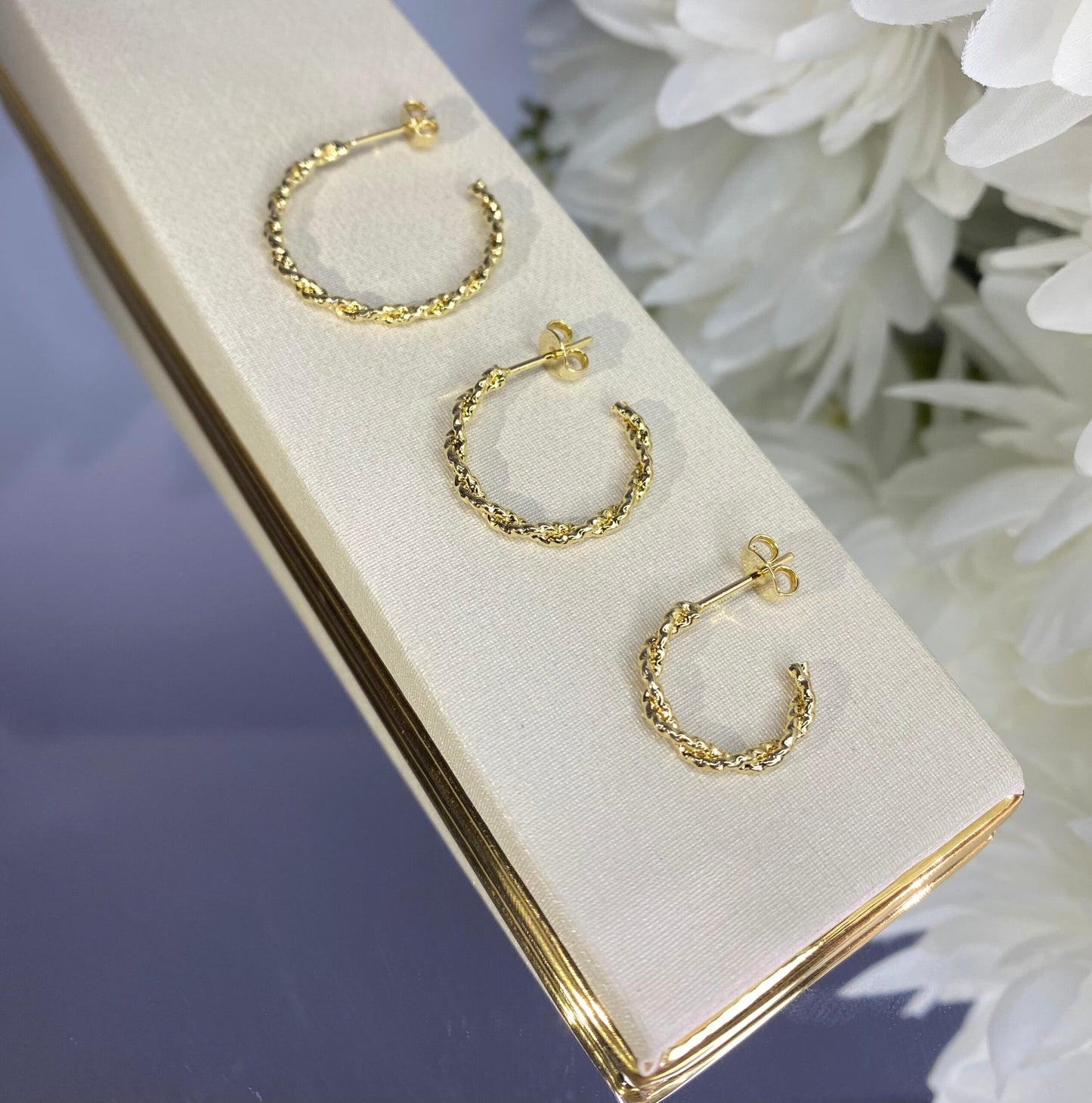 KIT DE BRINCOS ARGOLA TRANÇADO