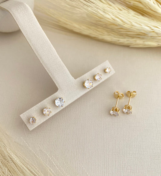 BRINCO TRIO ZIRCÔNIA REDONDO