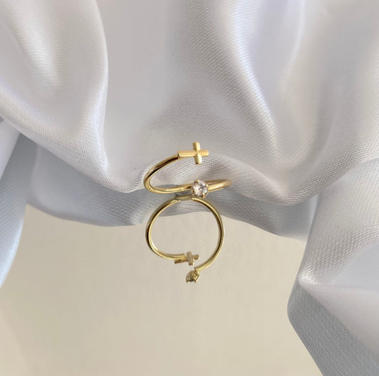 ANEL FALANGE PONTO DE CRUZ