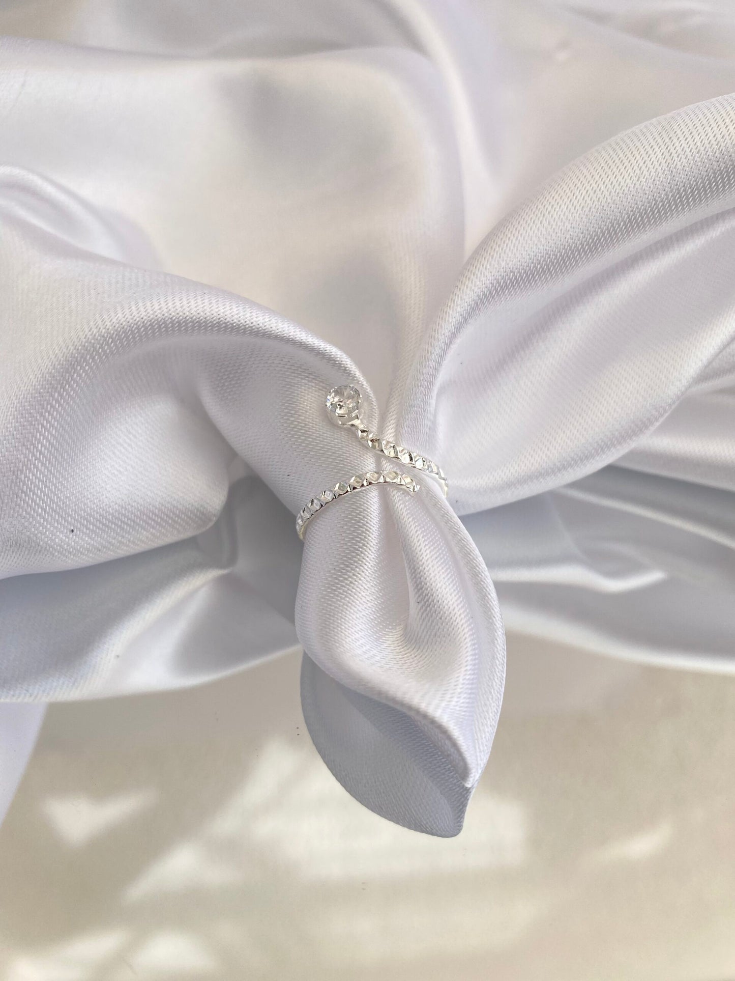 ANEL PRATA FALANGE ARCO DE LUZ AJUSTÁVEL