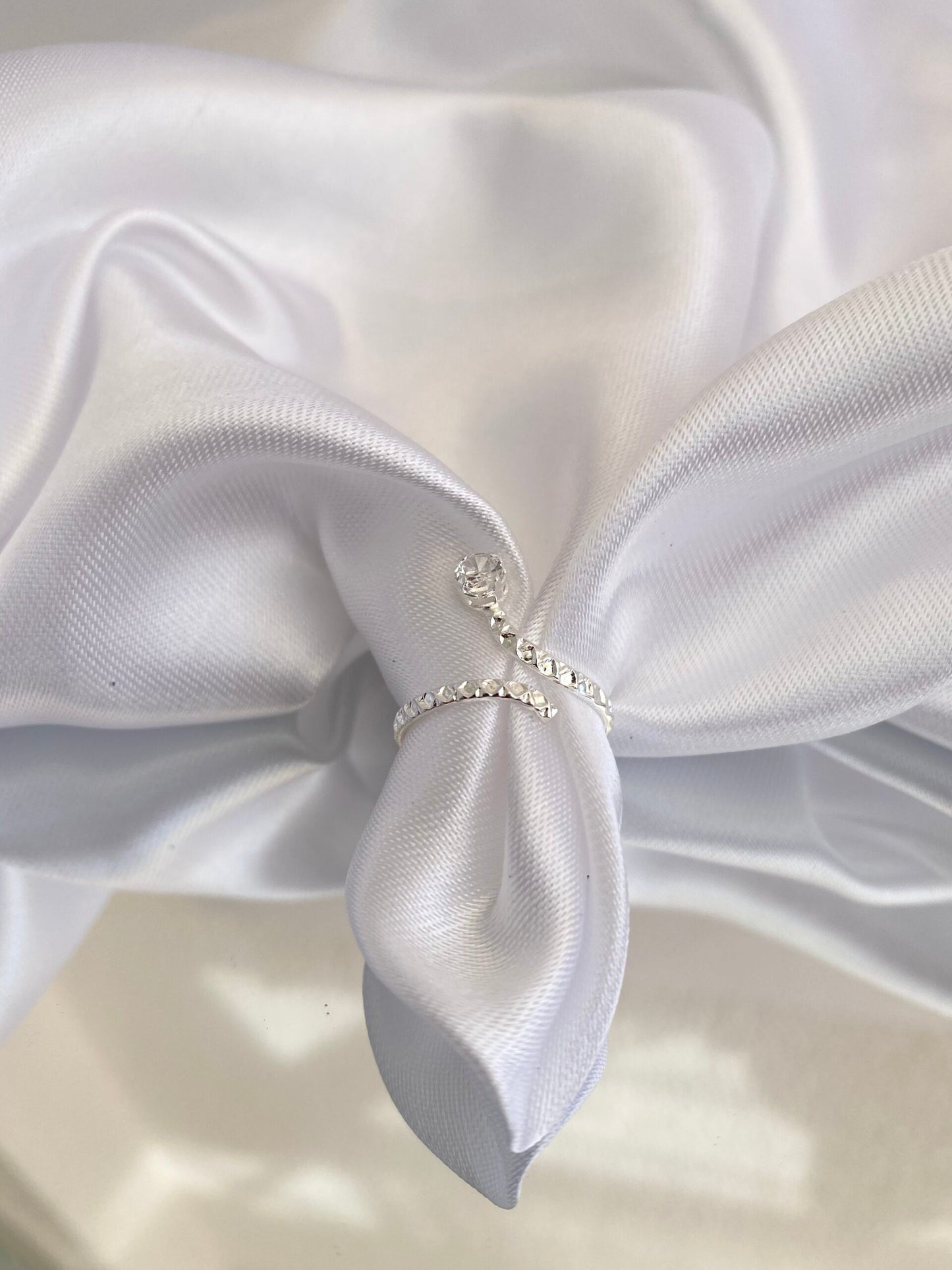 ANEL PRATA FALANGE ARCO DE LUZ AJUSTÁVEL