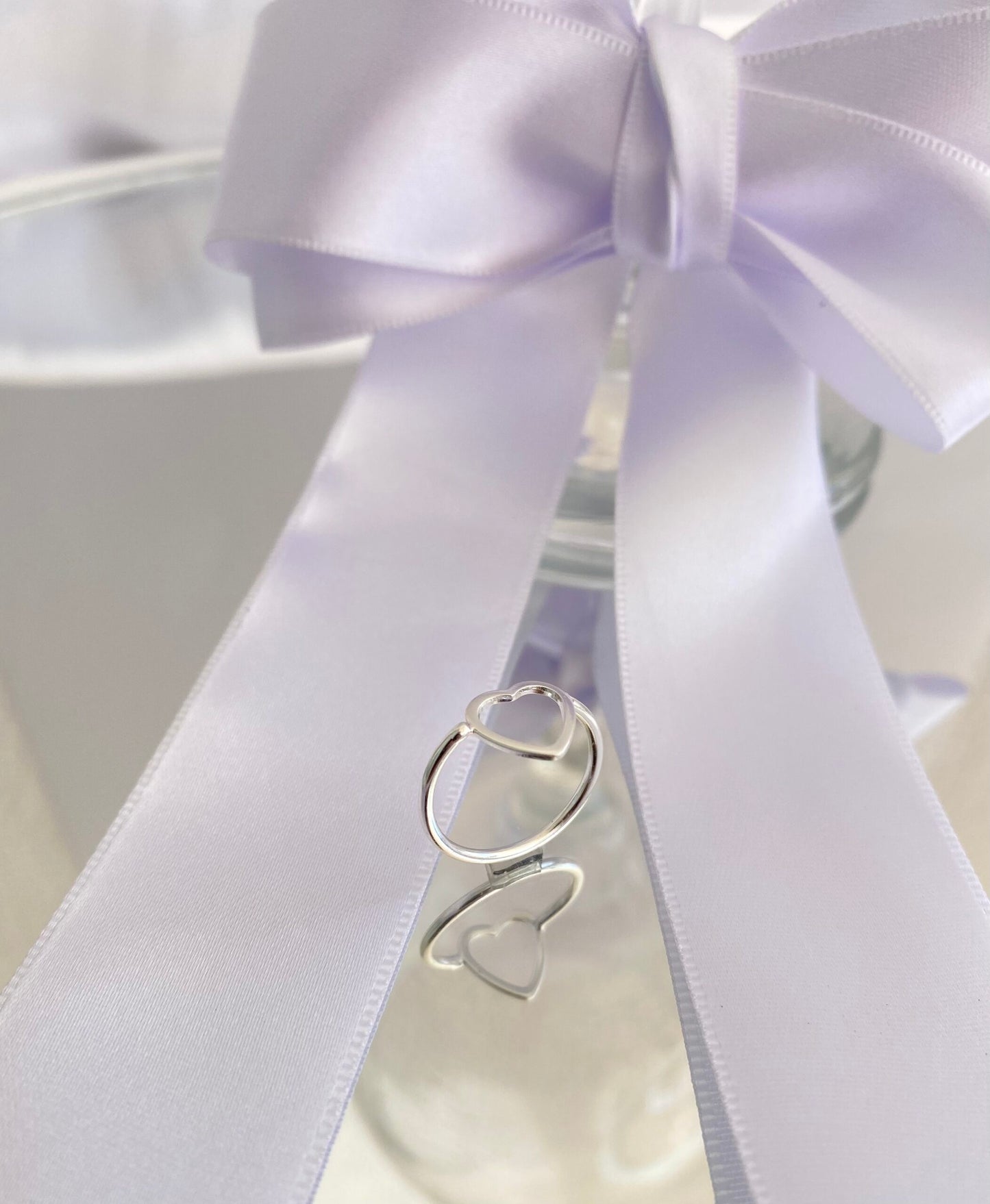 ANEL PRATA FALANGE CORAÇÃO VAZADO