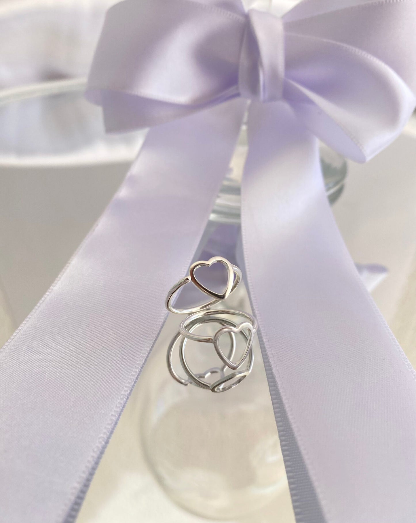 ANEL PRATA FALANGE CORAÇÃO VAZADO