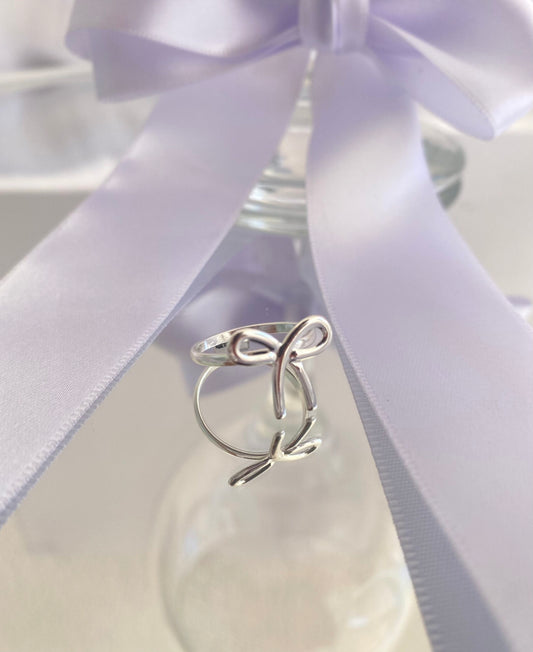 ANEL PRATA FALANGE DE LAÇO