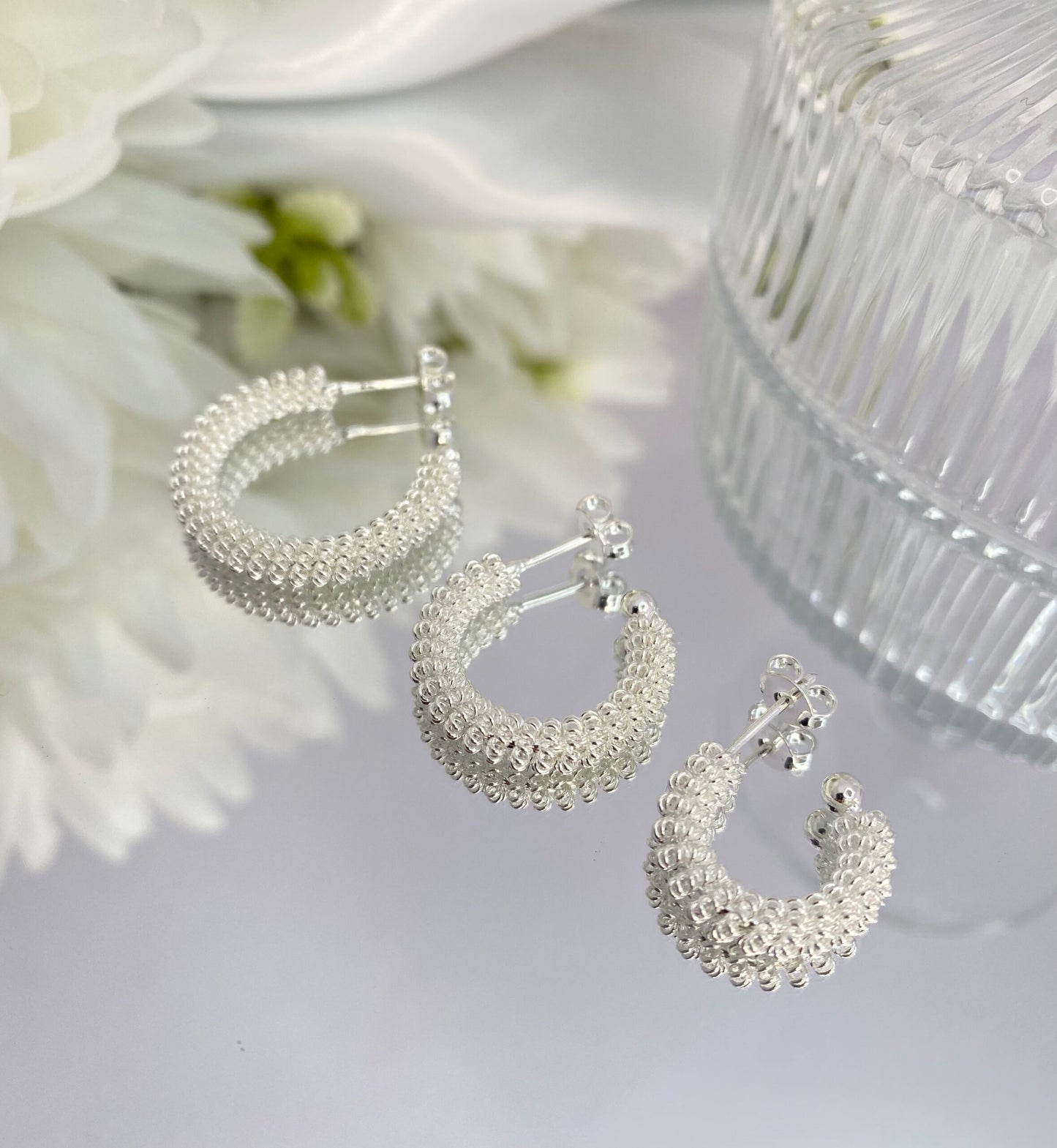 KIT DE BRINCO ARGOLA PRATA ESPIRALADA