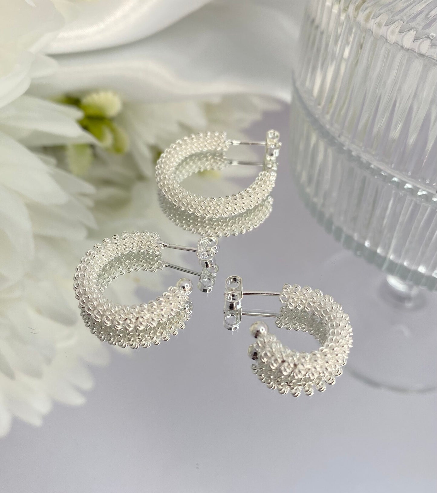 KIT DE BRINCO ARGOLA PRATA ESPIRALADA