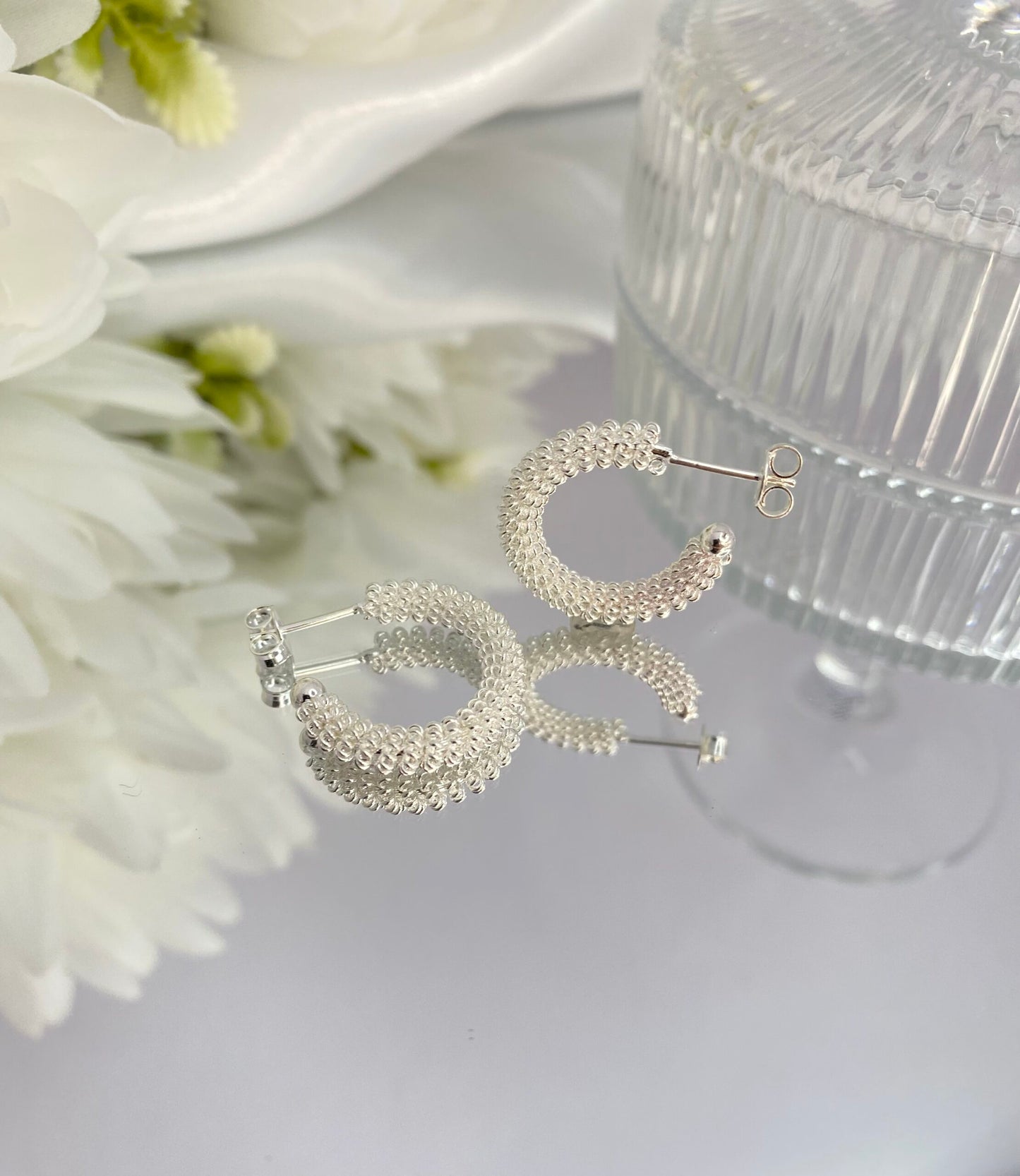 KIT DE BRINCO ARGOLA PRATA ESPIRALADA