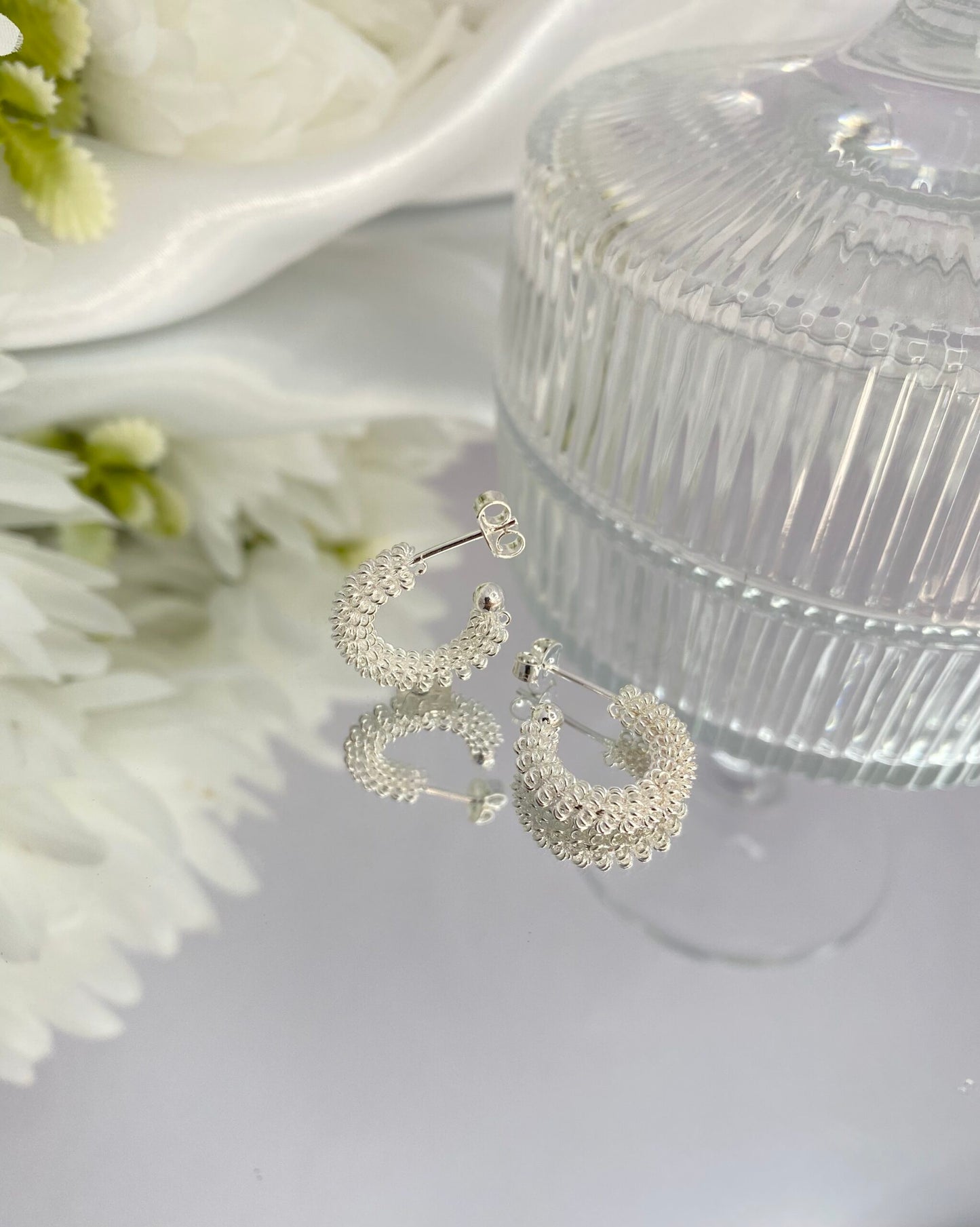 KIT DE BRINCO ARGOLA PRATA ESPIRALADA