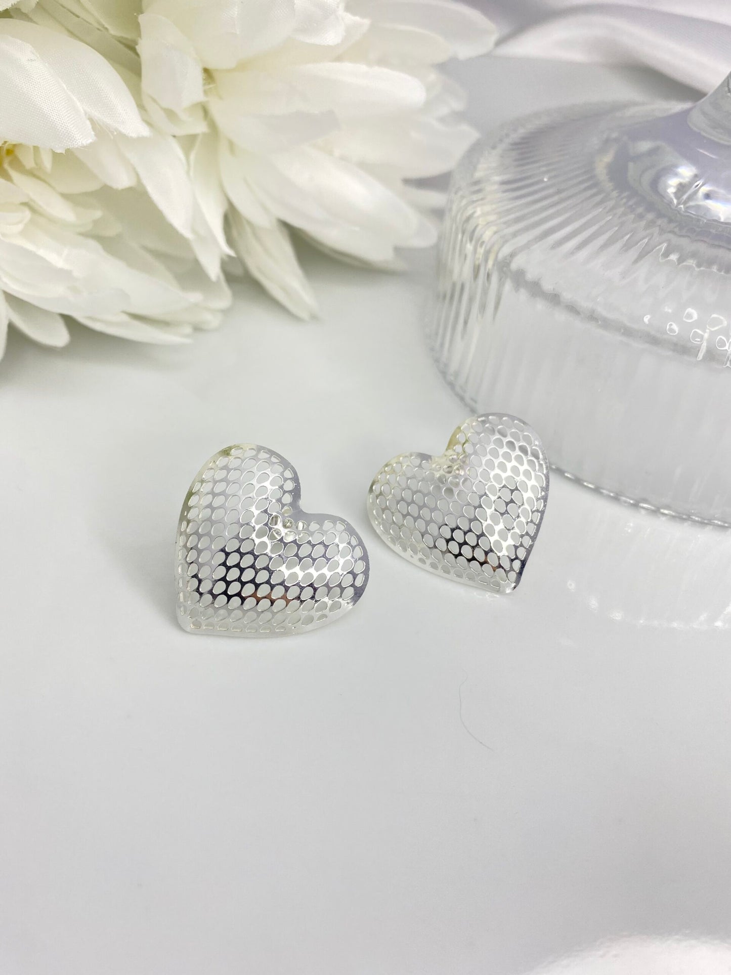 BRINCO PRATA CORAÇÃO PRISMA