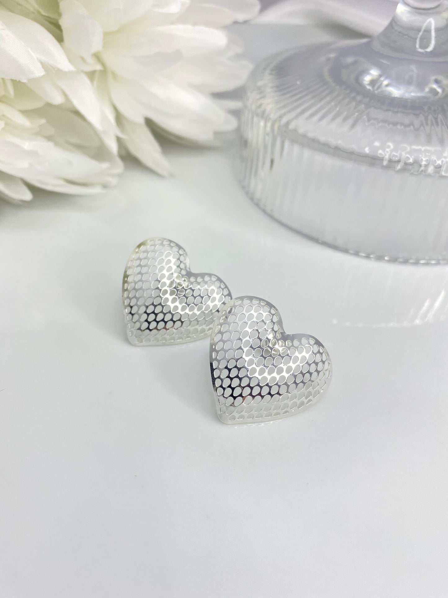 BRINCO PRATA CORAÇÃO PRISMA