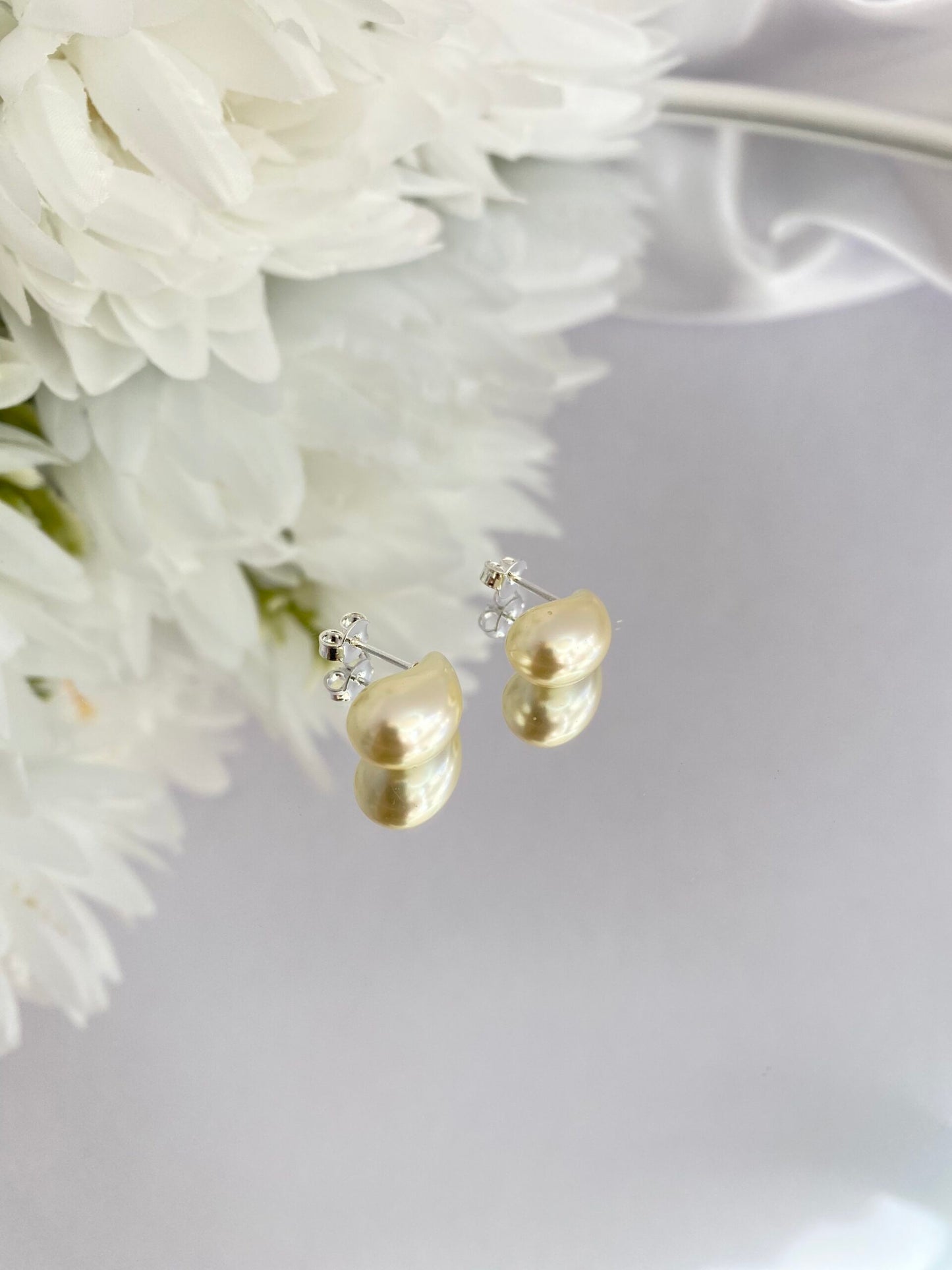 BRINCO PRATA GOTA DE PÉROLA