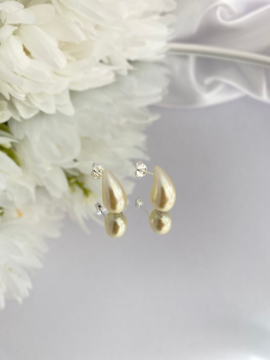 BRINCO PRATA GOTA DE PÉROLA