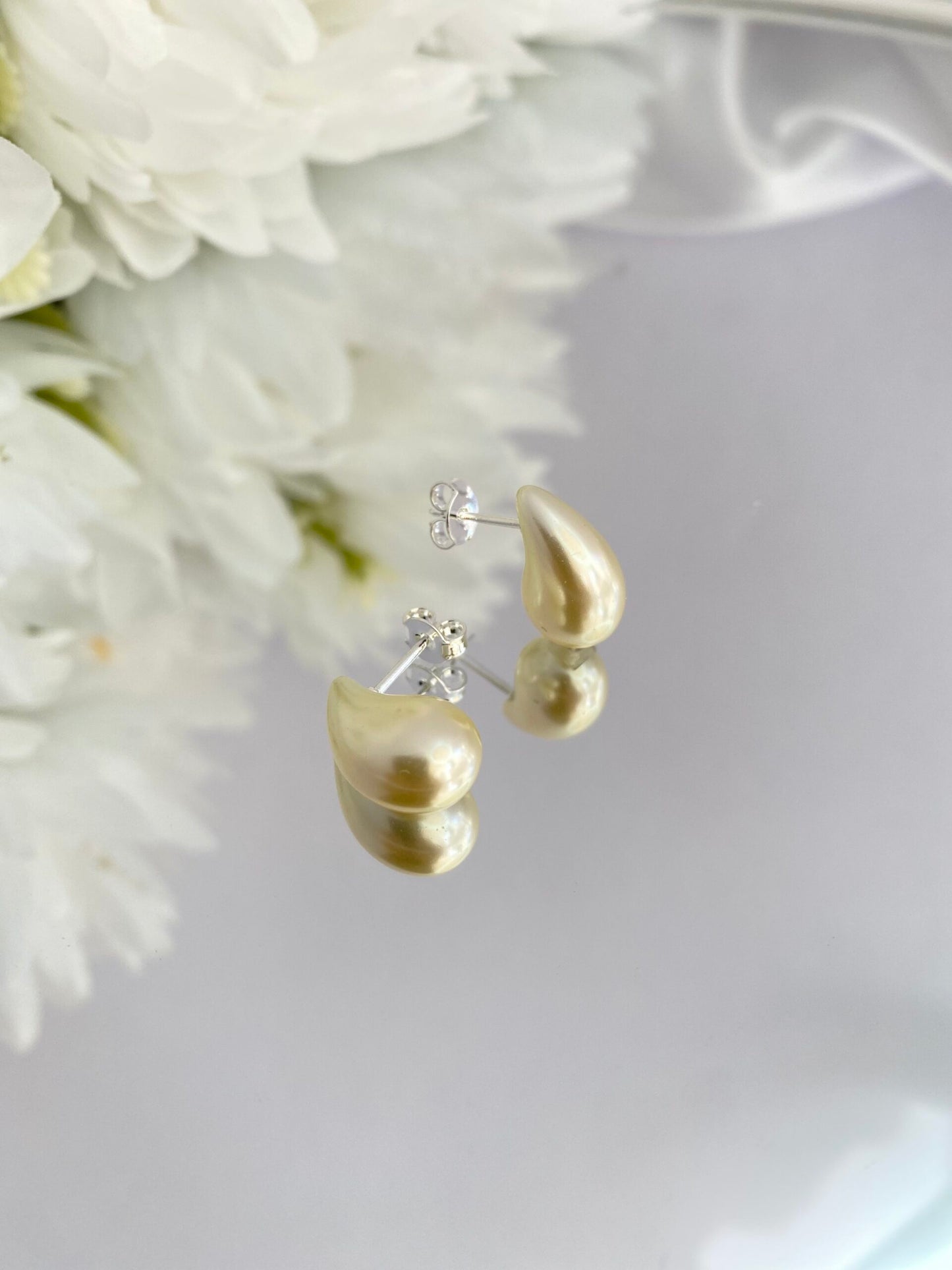 BRINCO PRATA GOTA DE PÉROLA