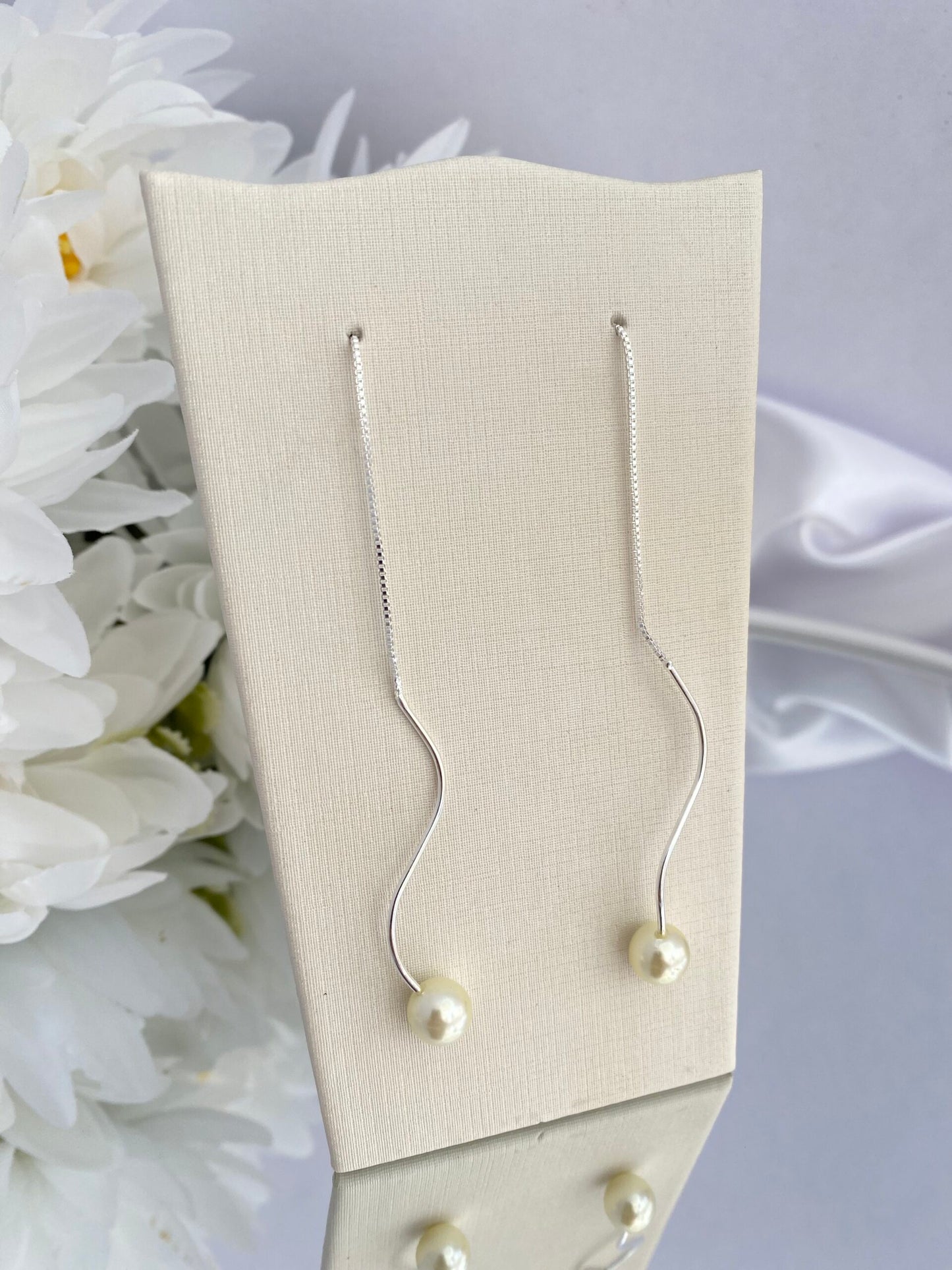 BRINCO PRATA RASTRO DE PÉROLA