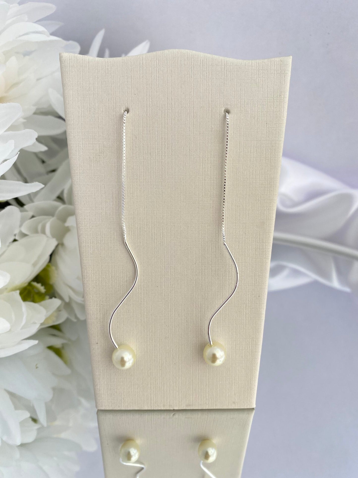 BRINCO PRATA RASTRO DE PÉROLA