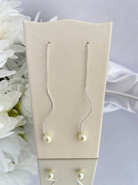 BRINCO PRATA RASTRO DE PÉROLA