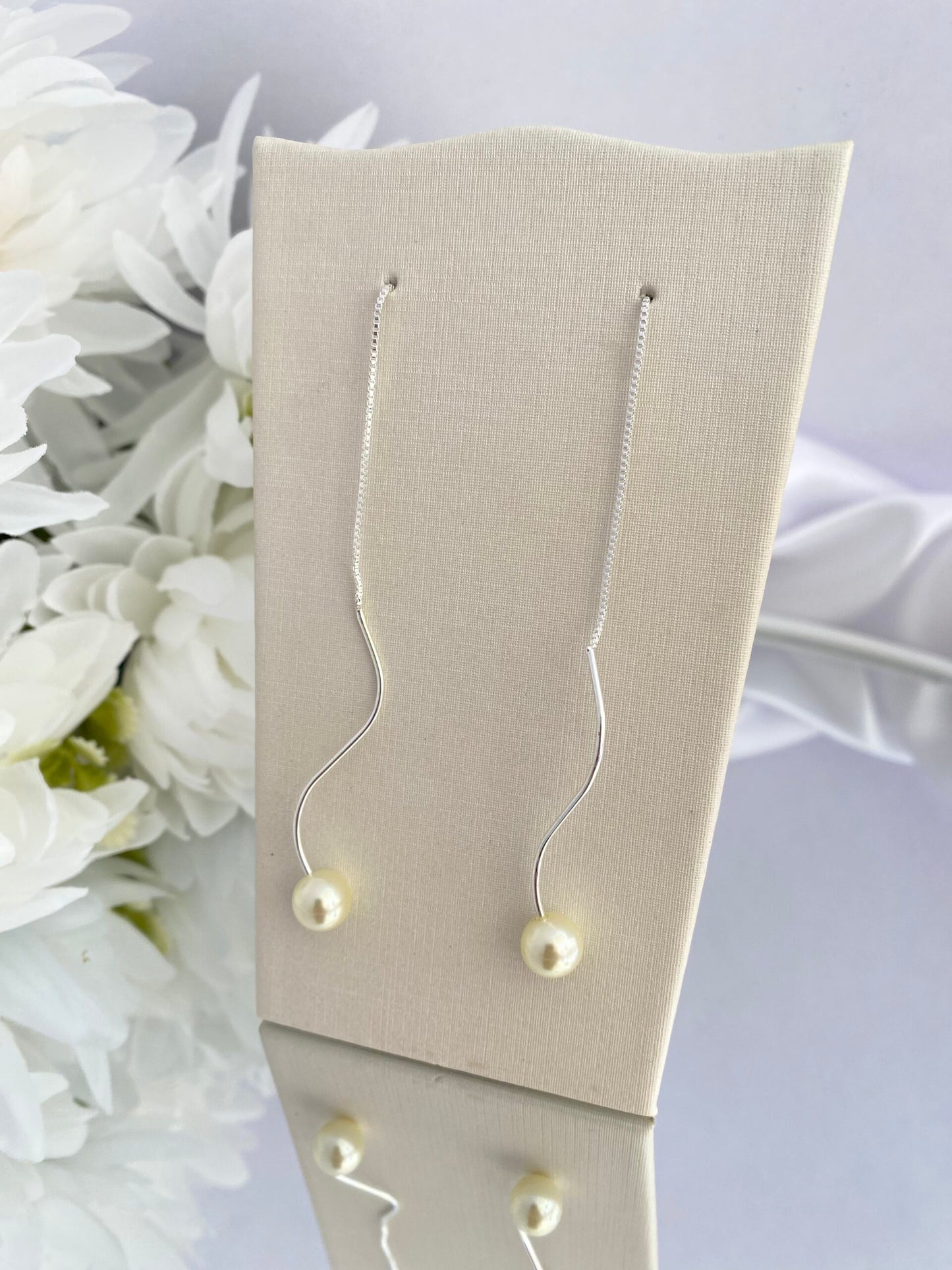 BRINCO PRATA RASTRO DE PÉROLA