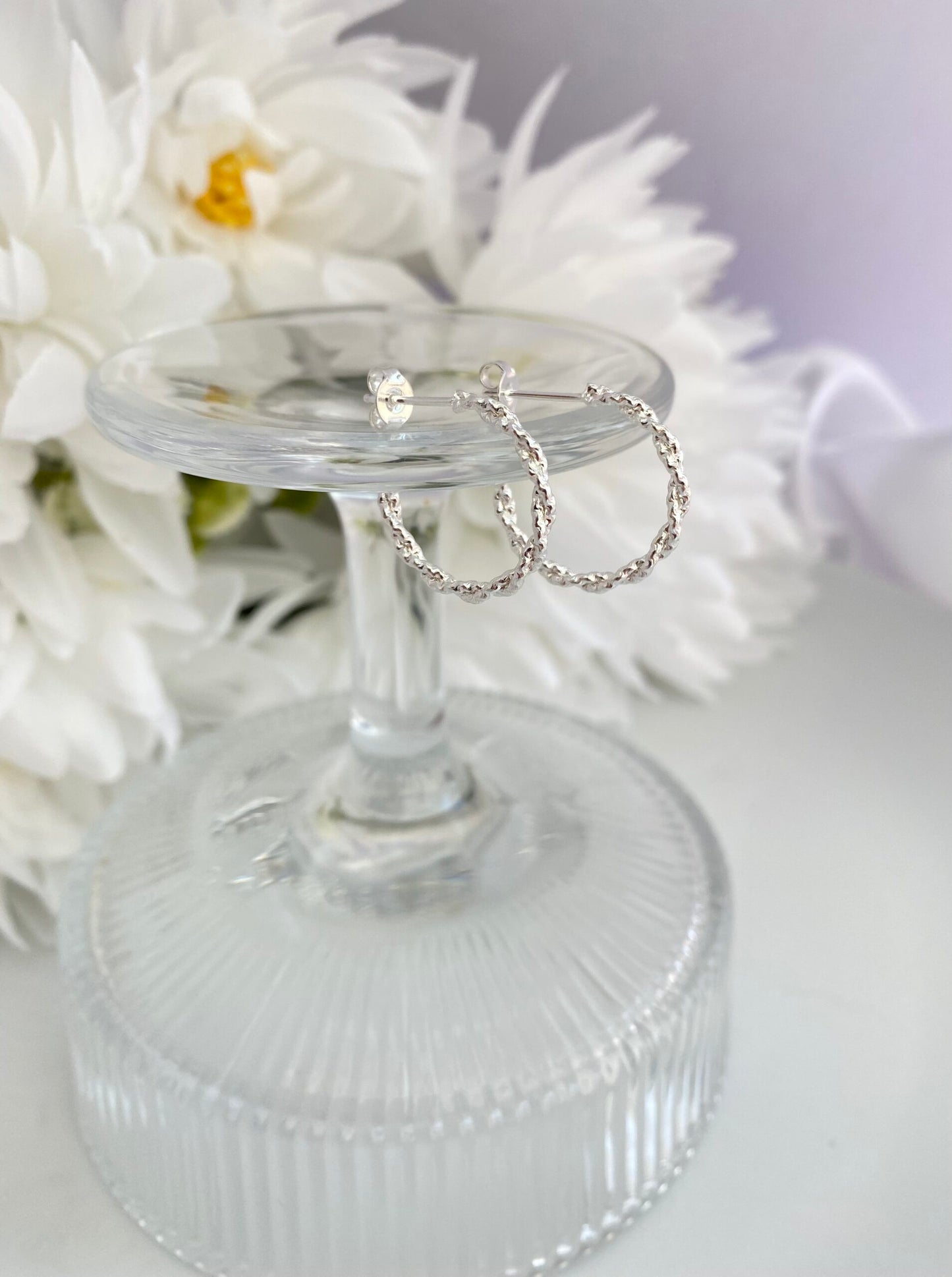 KIT DE BRINCOS ARGOLA PRATA TRANÇADO