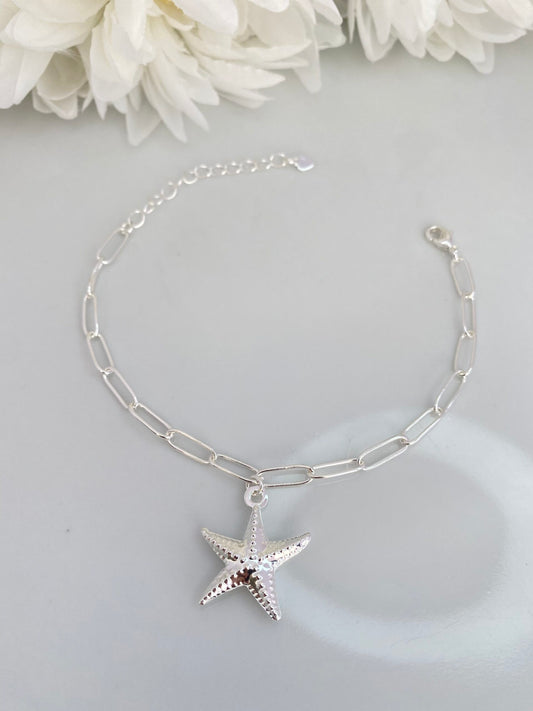 PULSEIRA PRATA ESTRELA DO MAR