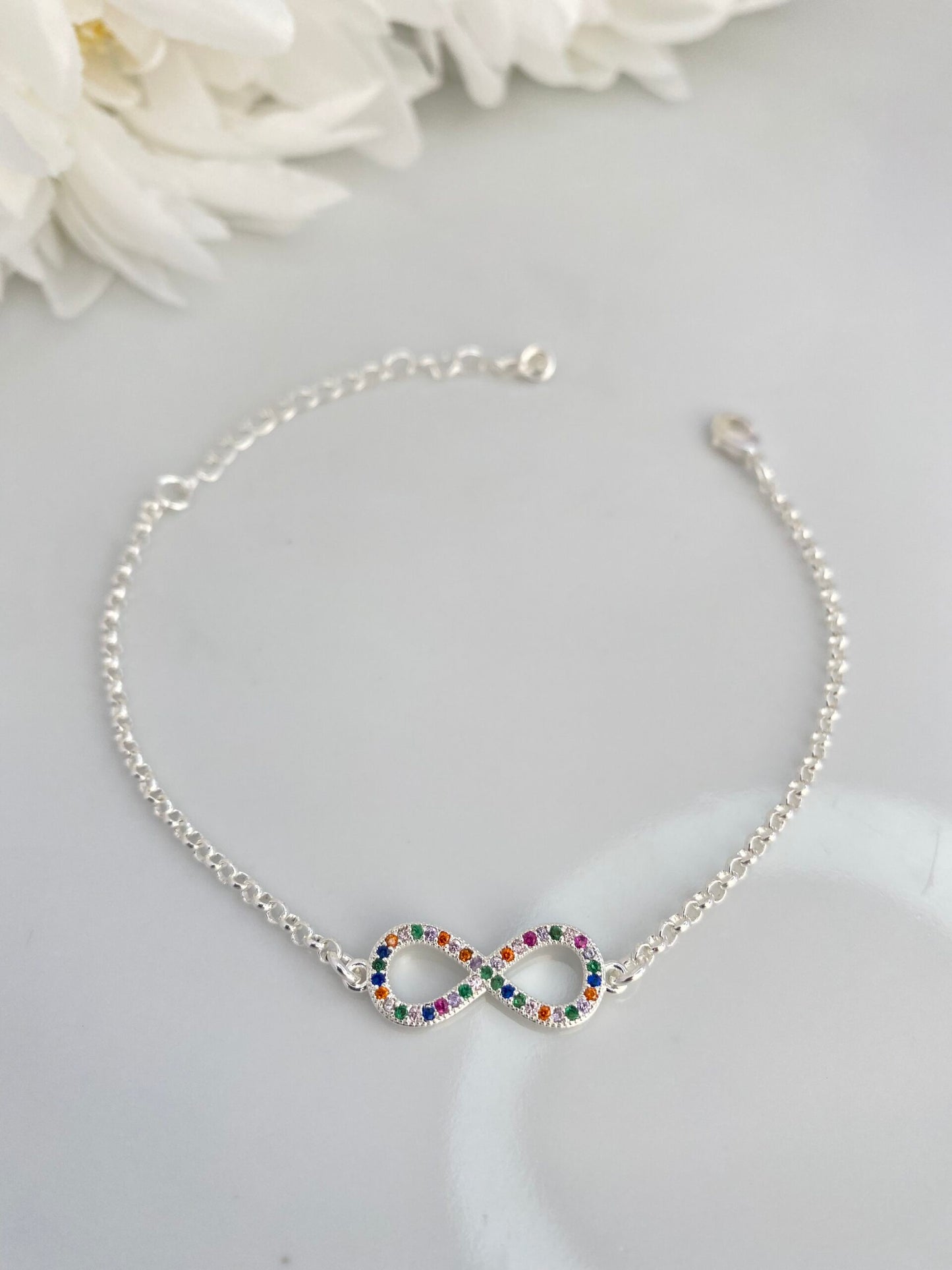 PULSEIRA PRATA INFINITO COM CRISTAL